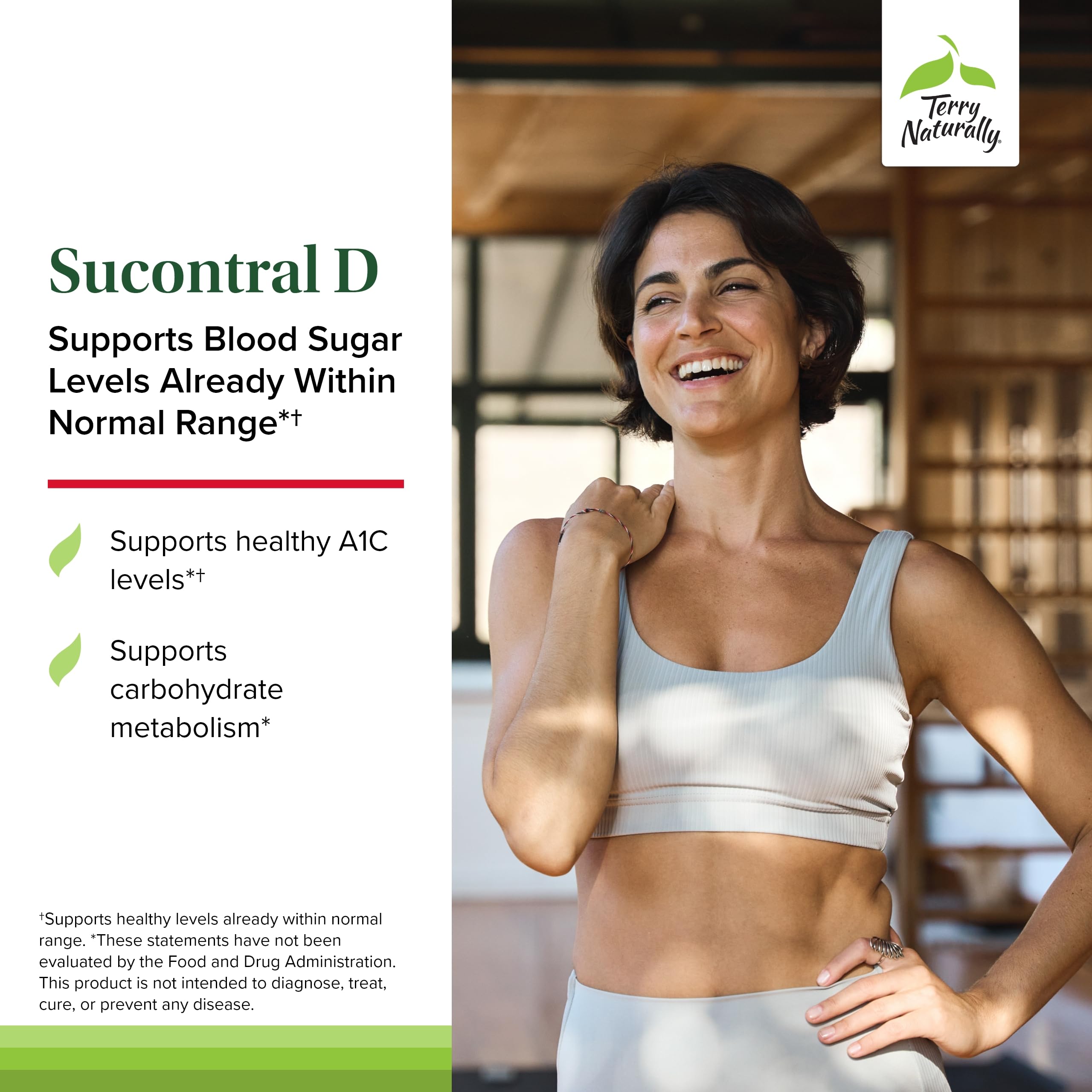 Terry Naturally Sucontral D - B-Complex & Folate Supplement - Carbohydrate Metabolism Support - Vitamin & Mineral Supplement with Zinc & Chromium - 60 Capsules (Pack of 3) Terry Naturally Au supplements