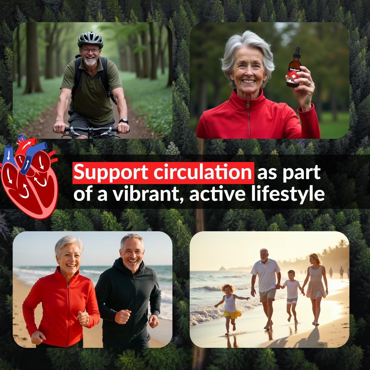 Kardovite Herbal Circulation Support Drops 100ml | Supports Circulatory Wellness with Hawthorn, Garlic, Ginkgo, Cayenne, Milk Thistle, Bilberry & Valerian | Supports Vitality & Daily Wellness Kardovite Au supplements