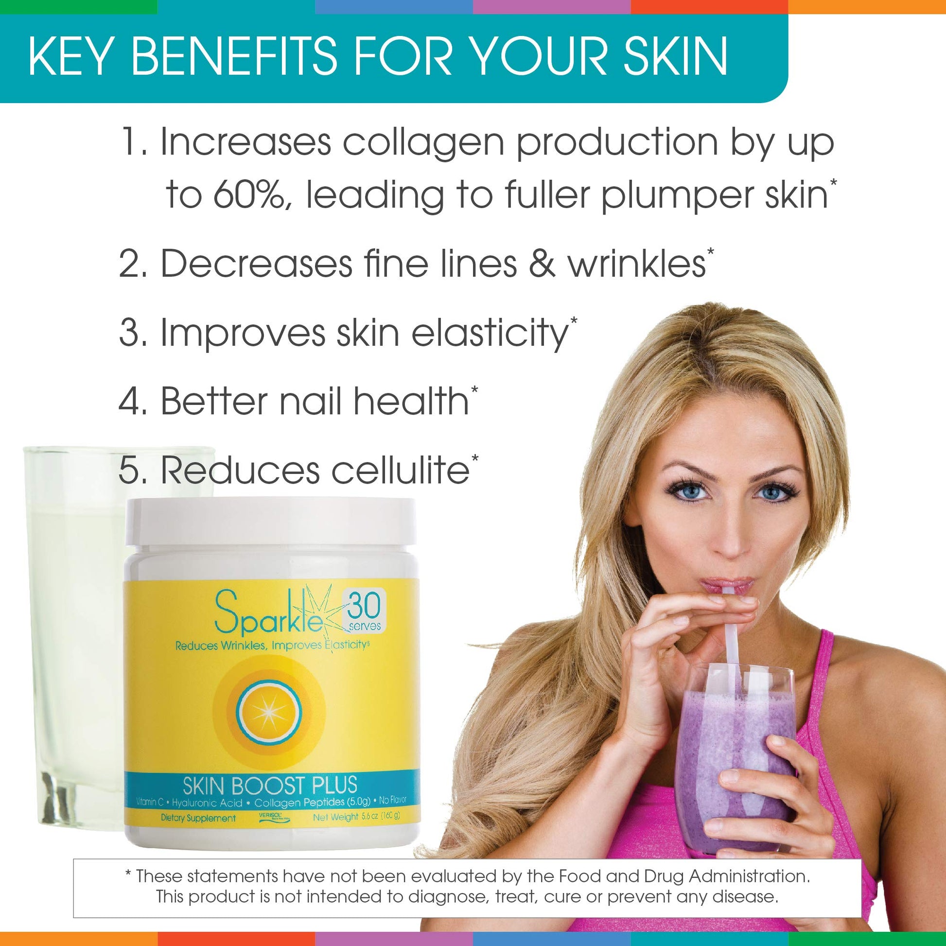 Hydrolyzed Collagen Powder - Sparkle Skin Boost Plus (No Flavor) [30-Serves] Verisol Pept Sparkle Collagen Au supplements