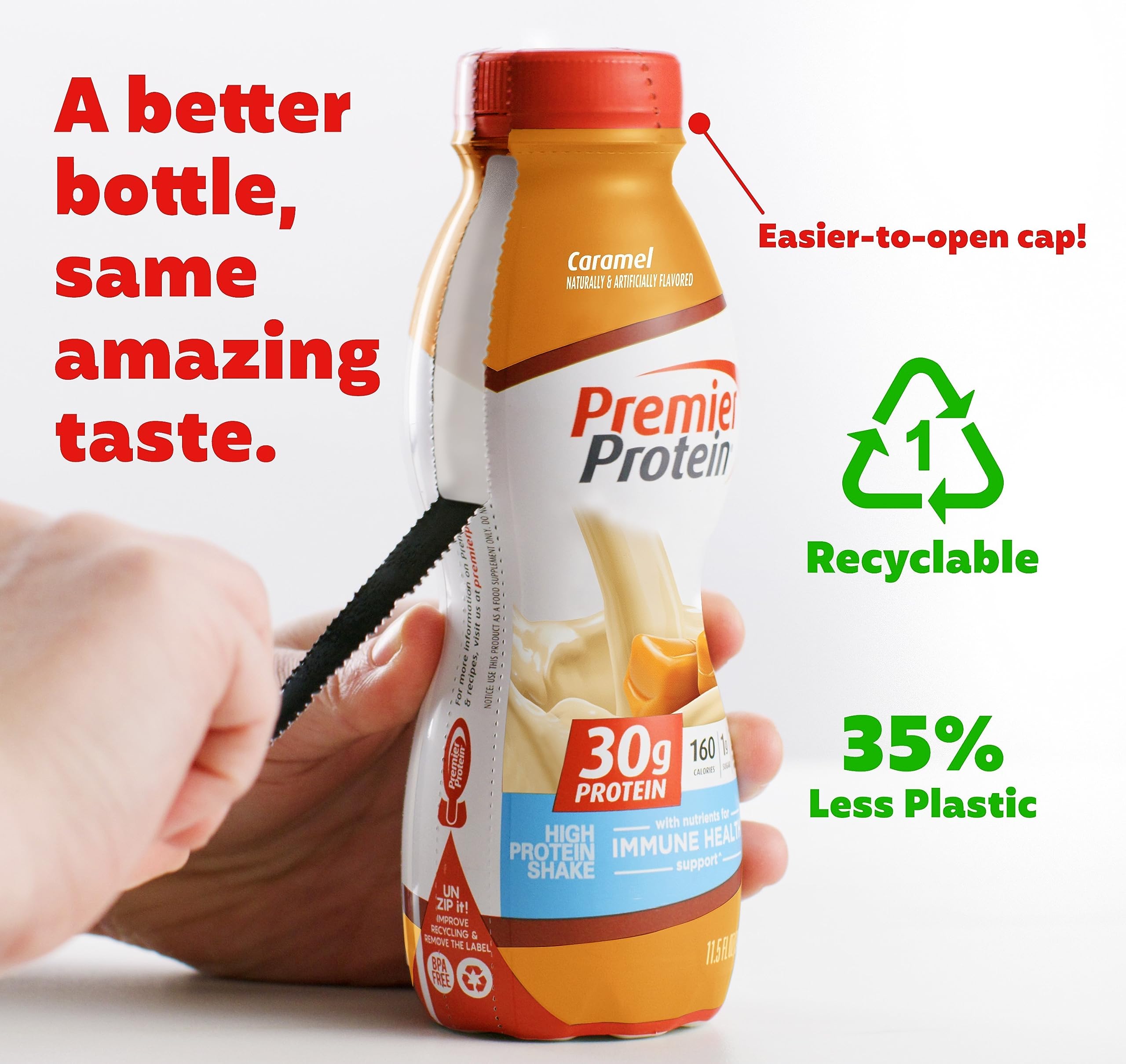 Premier Liquid Protein Shake, Caramel, 30g Protein, 1g Sugar, 24 Vitamins & Minerals Premier Protein Au supplements