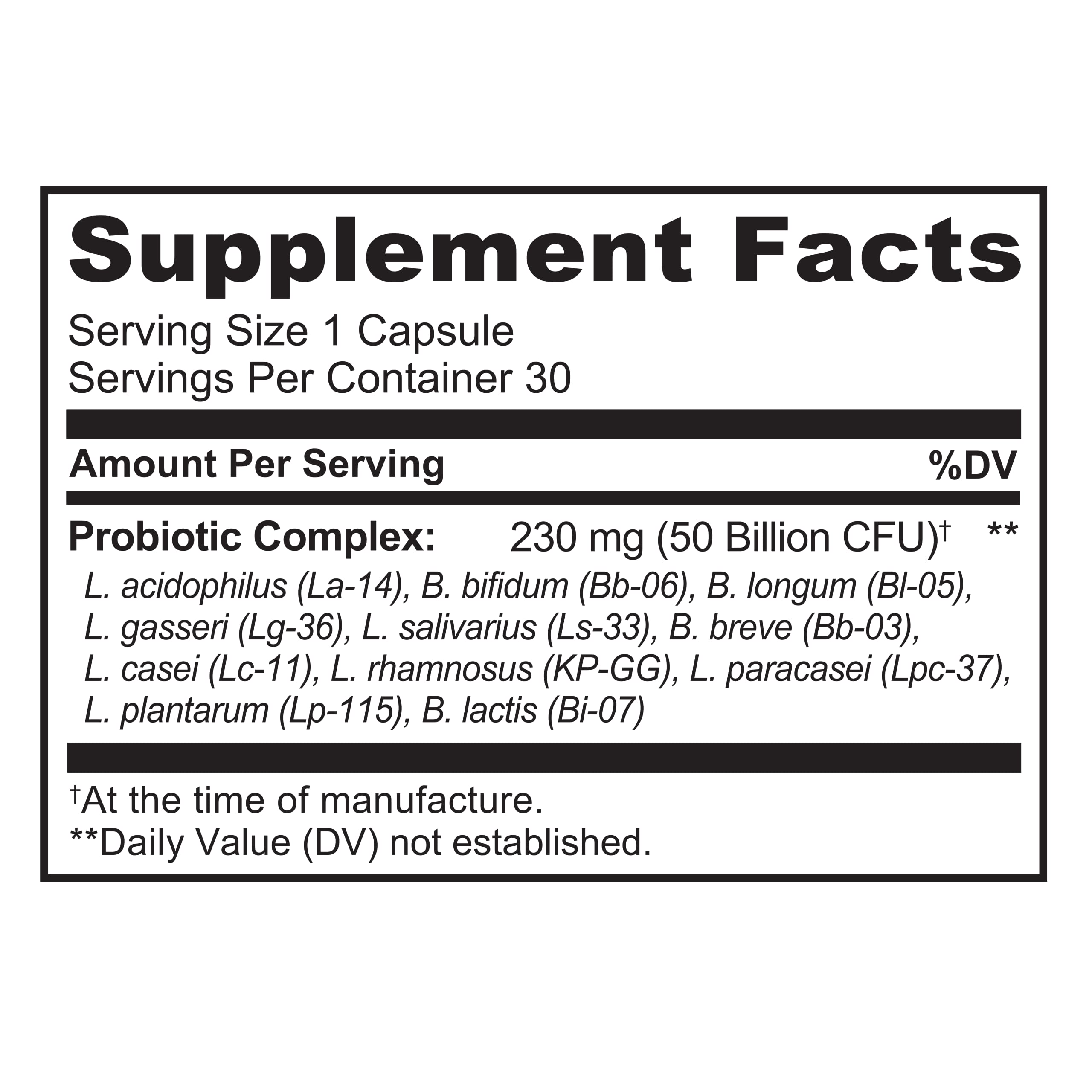 NATURELO Probiotic Supplement - 50 Billion CFU - 11 Strains - One Daily - Helps Support NATURELO Au supplements
