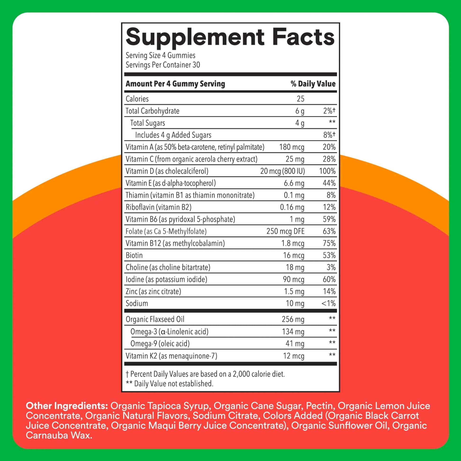 SmartyPants Organic Kids Multivitamin Gummies: Omega 3 (ALA), Vitamin D3, C, Vitamin B12, B6, A, K & Zinc for Immune Support, Biotin SmartyPants Au supplements