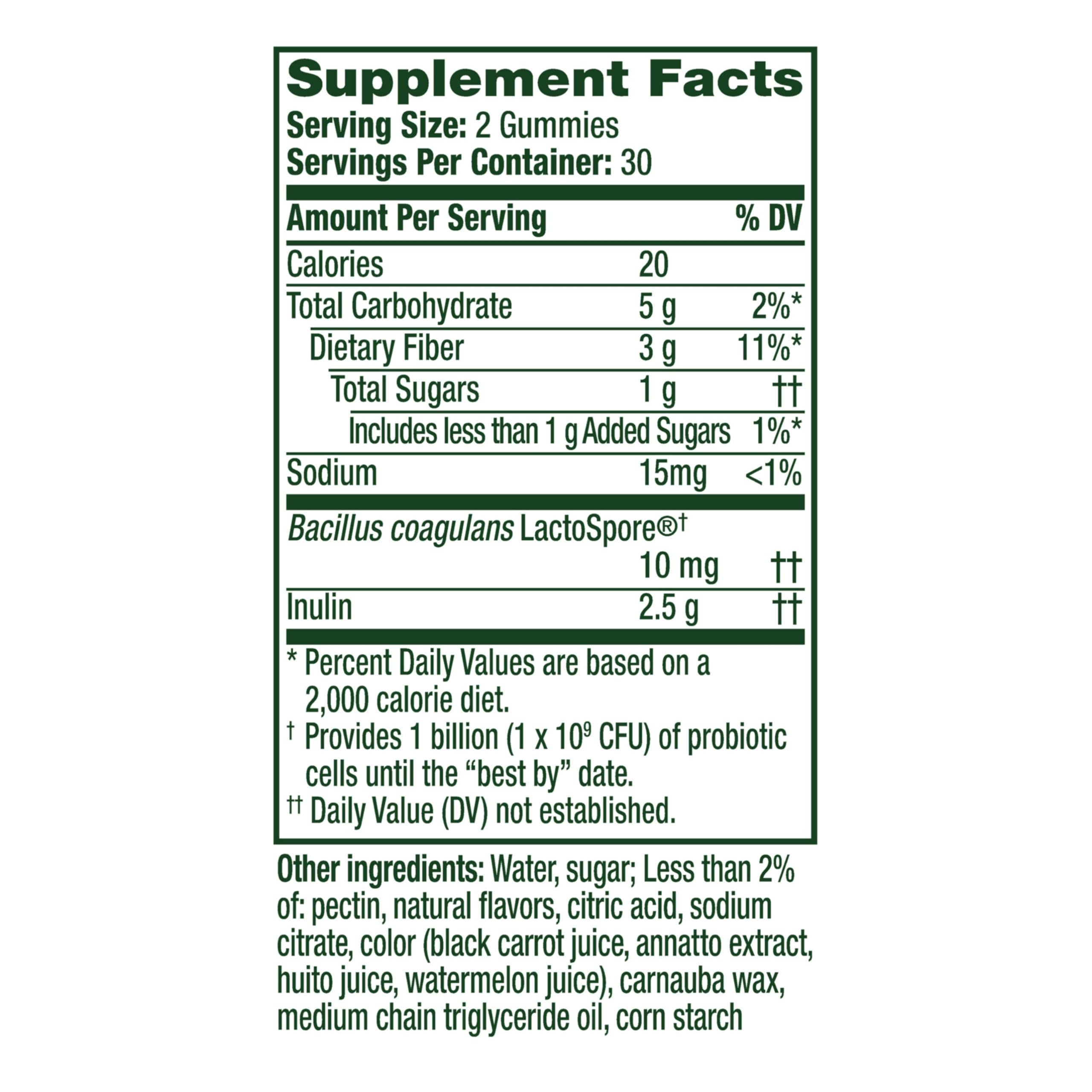 Align Dualbiotic, Prebiotics and Probiotics for Women and Men, Probiotics for Digestive Health, Prebiotics Help Nourish Good Bacteria, Natural Fruit Flavors, 60 Probiotic Gummies Align Au supplements