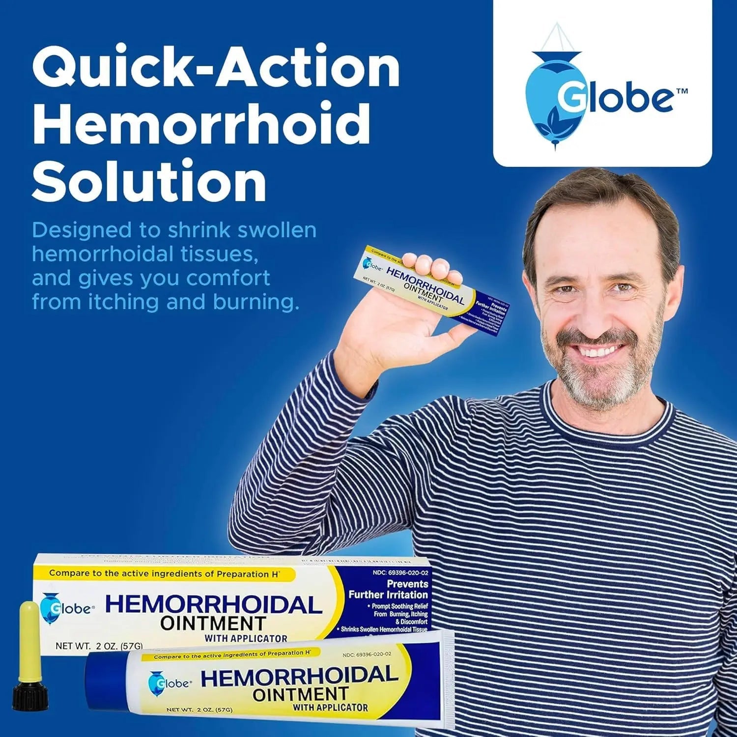 Hemorrhoidal Pain Relief Ointment 2 oz (56g) Per Tube Hemorrhoid Treatment for Fast Acting Itch, Swelling, and Maximum Strength Pain Relief (3 Pack) Hemorrhoidal Ointment Au supplements