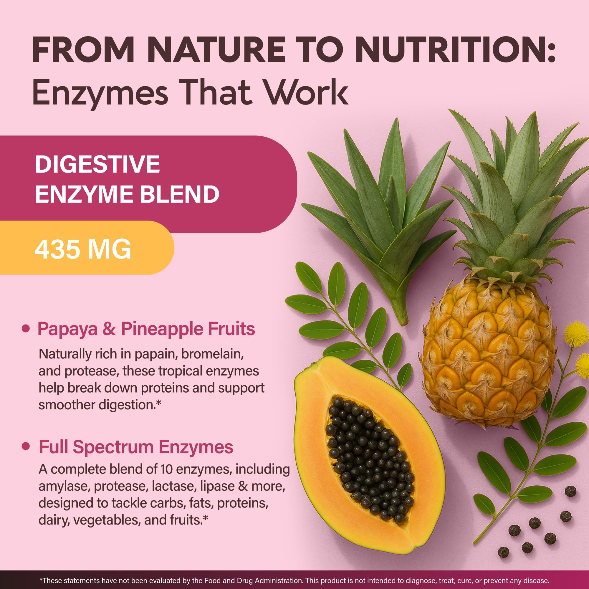 Digestive Enzymes for Women - Multi Digestive Enzymes | Papaya | Bromelain | Probiotic & Prebiotics - Gut & Digestion Support, Bloating Relief - Vegan, Lab Tested - Made in USA - 90 Capsules, One/Day NUTRAHARMONY Au supplements