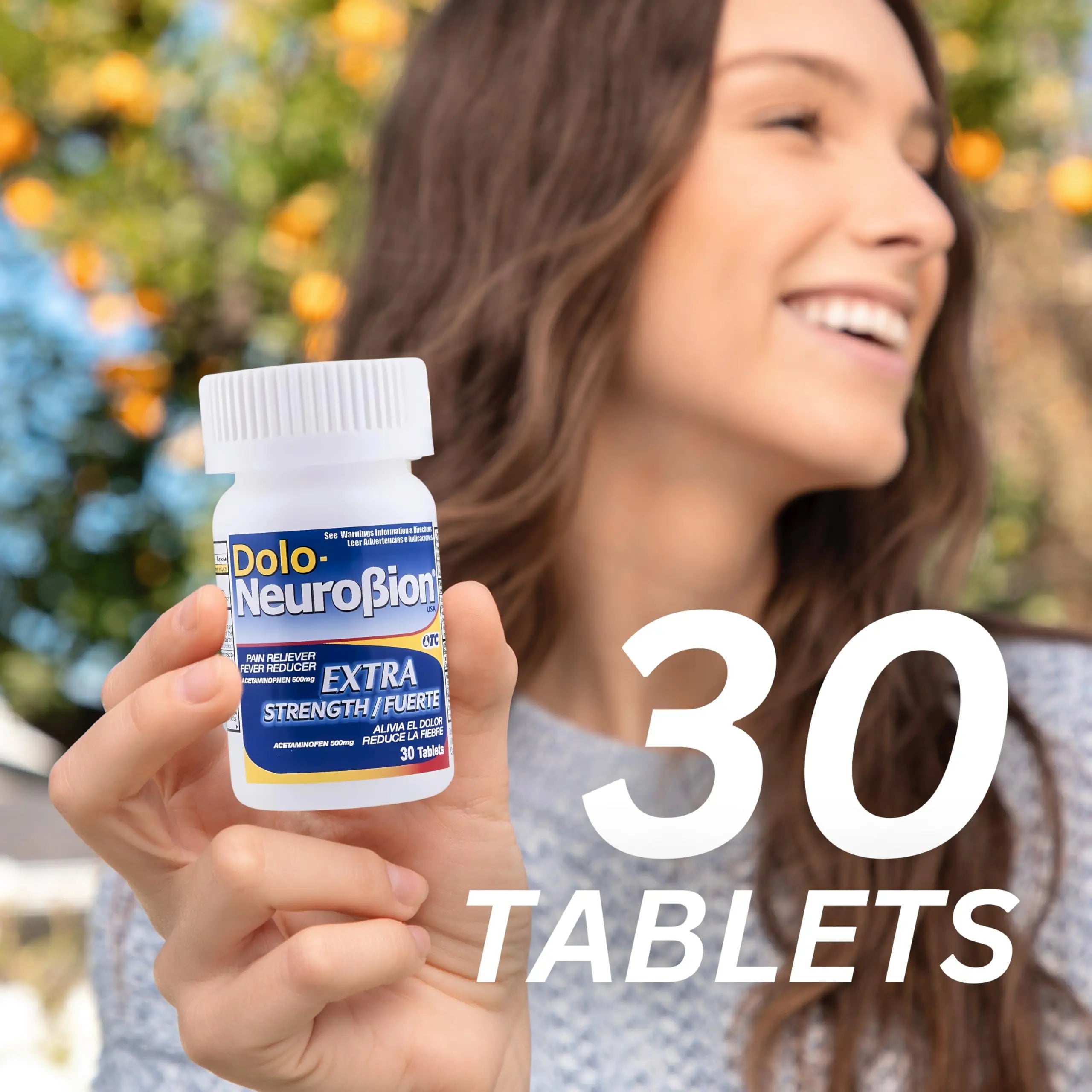 Dolo Neurobion 30 Tablets - Pain Reliever, Fever Reducer, Extra Strength, Fuerte, Alivia el Dolor, Reduce la Fiebre Neurobion Au supplements