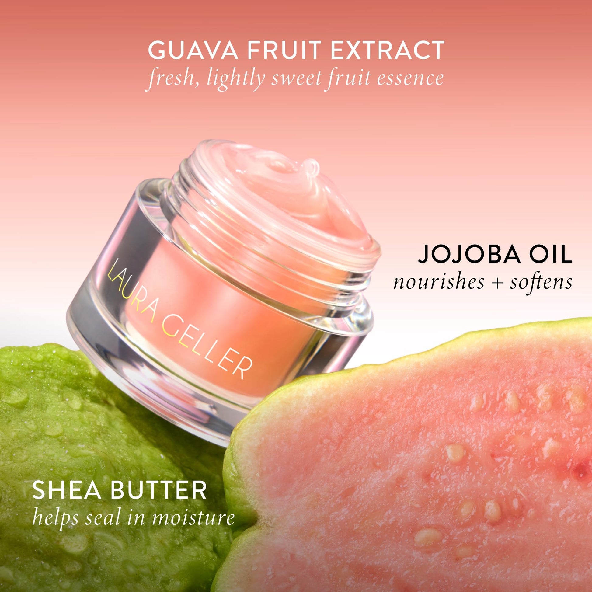 LAURA GELLER NEW YORK Hydrating Lip Mask – Deep Moisture Lip Treatment for Dry, Chapped Lips with Jojoba Oil & Shea Butter – Includes Applicator – Guava LAURA GELLER NEW YORK Au supplements