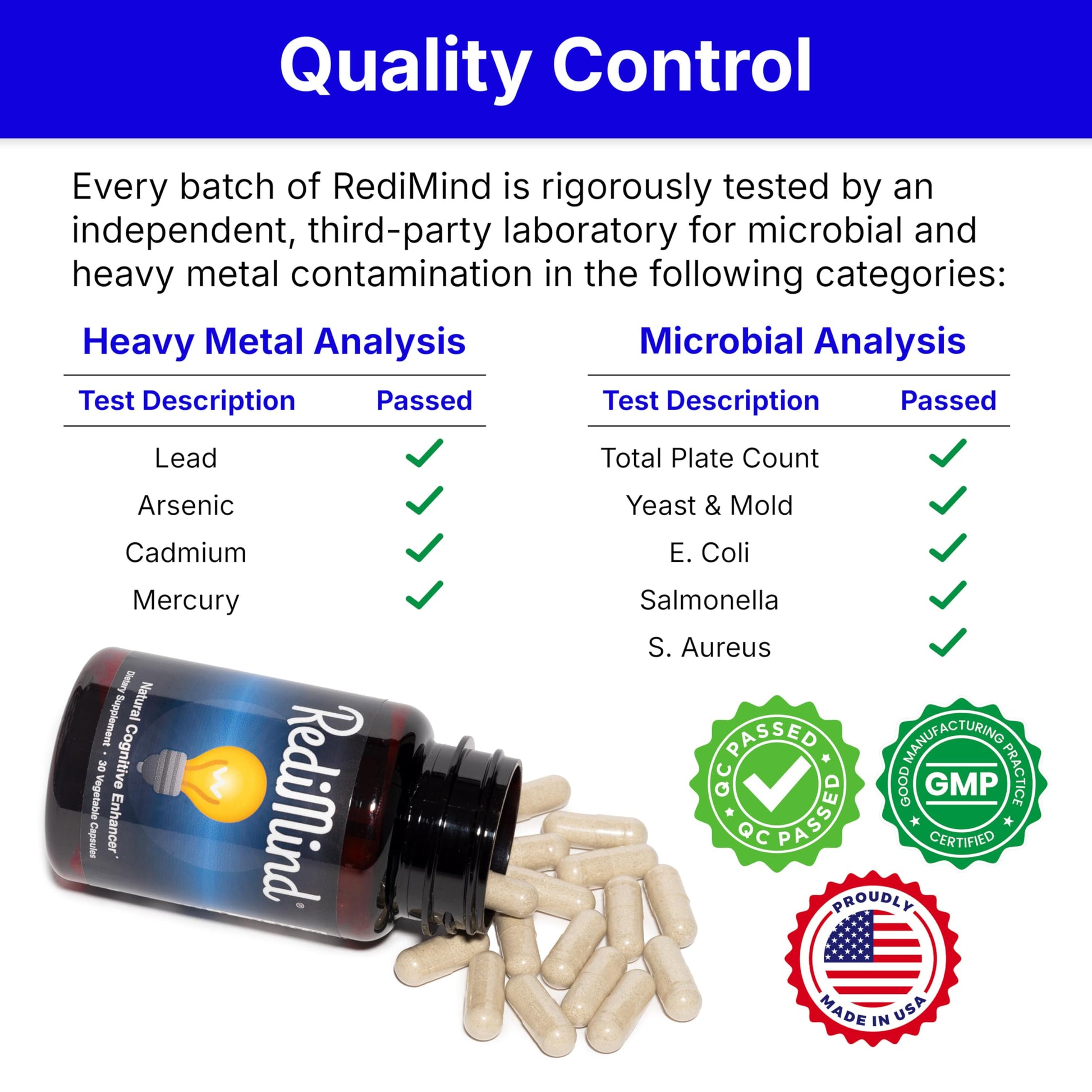 RediMind - Natural Cognitive Enhancement Supplement Capsule - Non-GMO, Vegan, Gluten-Free RediMind Au supplements
