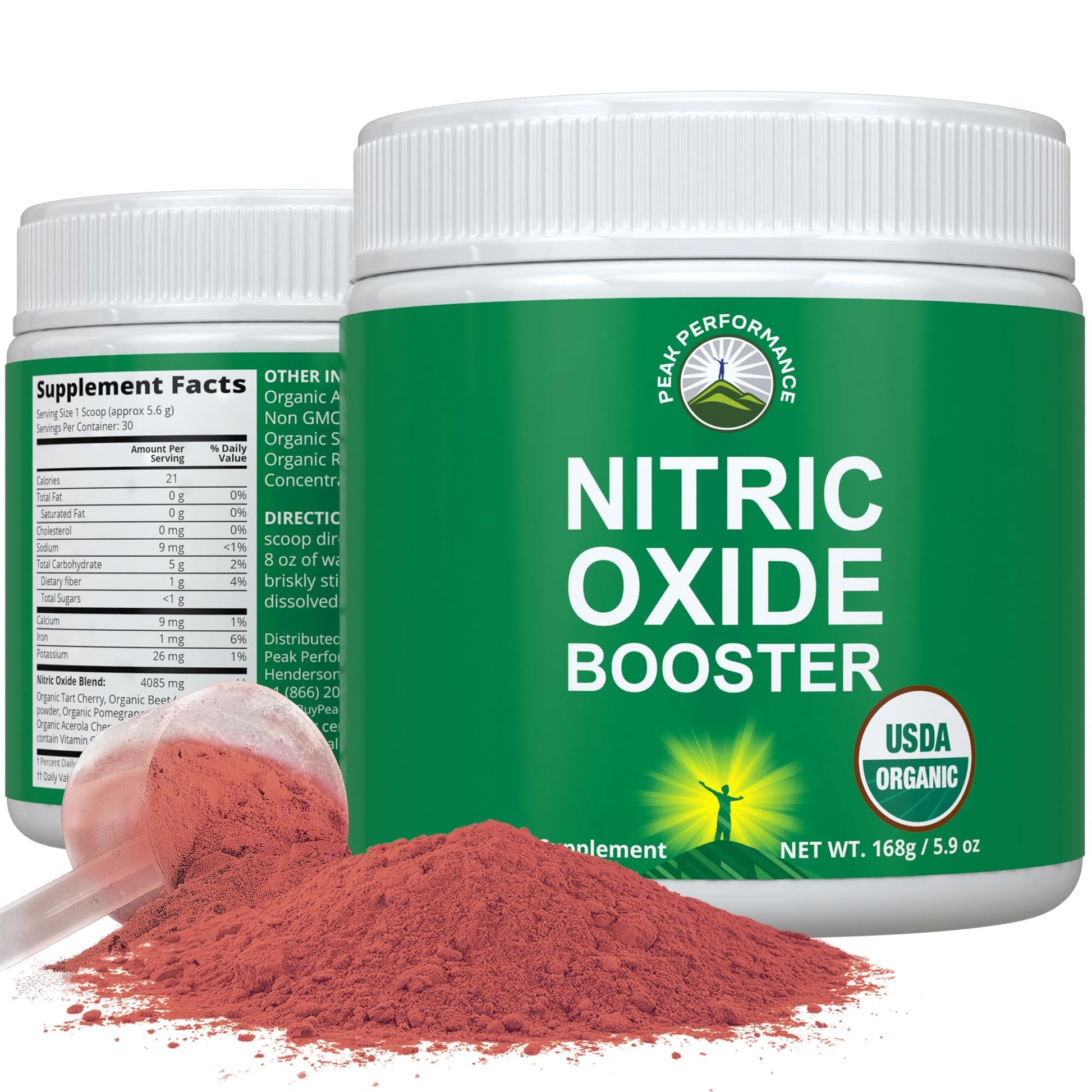 USDA Organic Plant Based Nitric Oxide Booster Powder Supplement for Men & Women. Caffeine Free Supplements 5 Top Organic Ingredients. Beet Root, Tart Cherry, Acerola Cherry, Pomegranate, Red Ginseng Peak Performance Au supplements