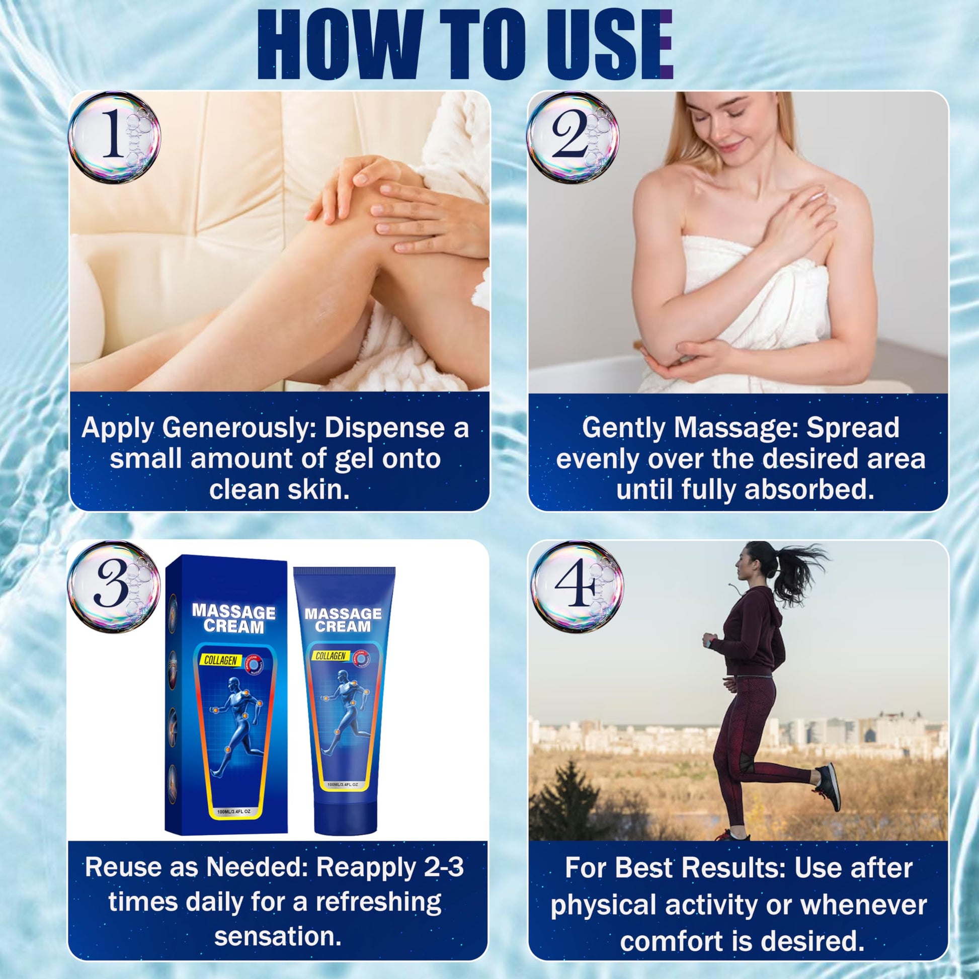 Soothing Cooling Gel for Muscle Tightness – Fast Absorbing Formula with Aloe Vera, Menthol & Tea Tree Oil | Sports & Daily Body Care Gel for Women & Men | Non-Greasy, Refreshing Feel (100ML/3.4oz) MIsiyuo Au supplements