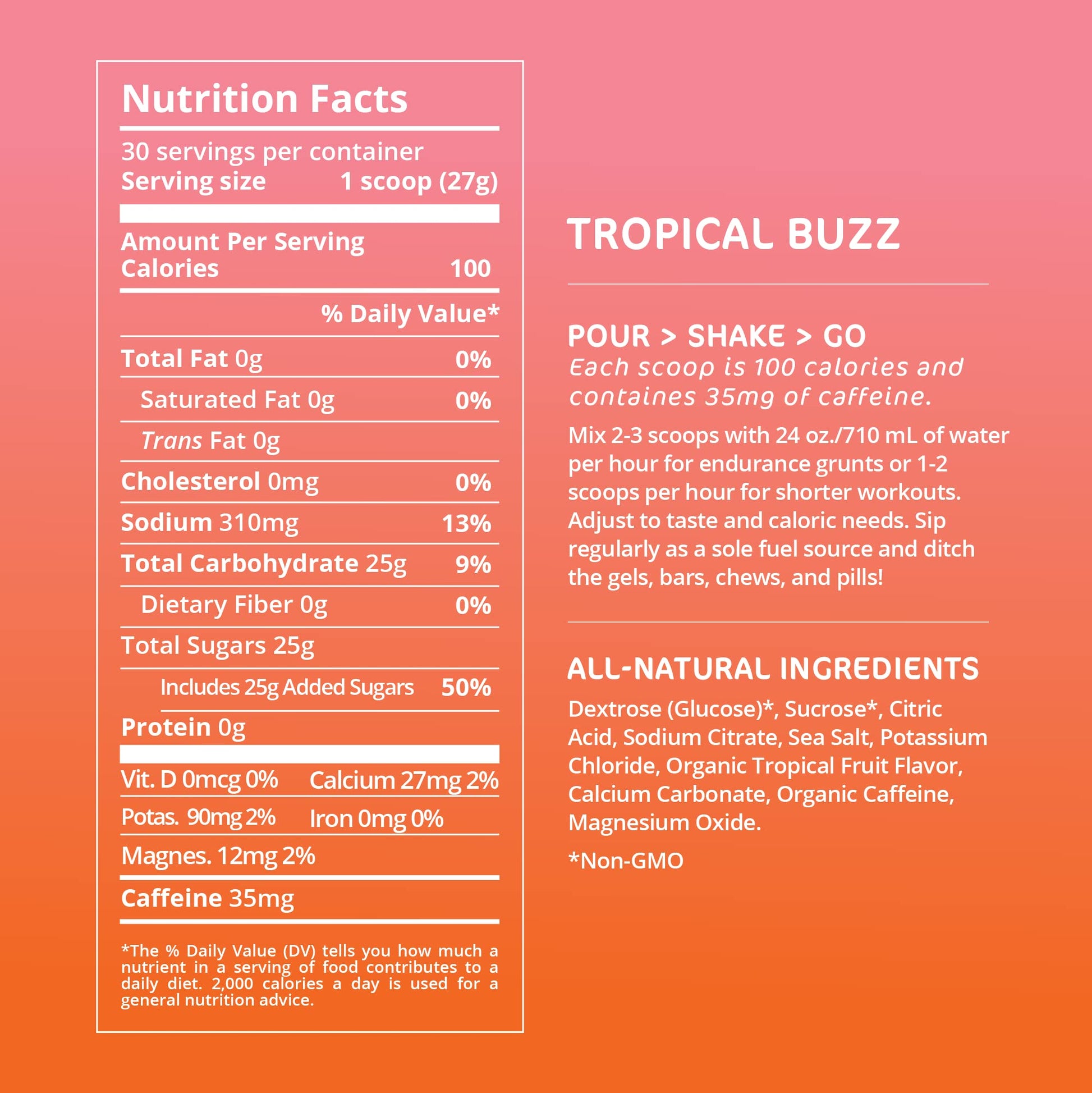 Tailwind Nutrition Endurance Fuel, Caffeine Drink Mix with Electrolytes Tailwind Au supplements