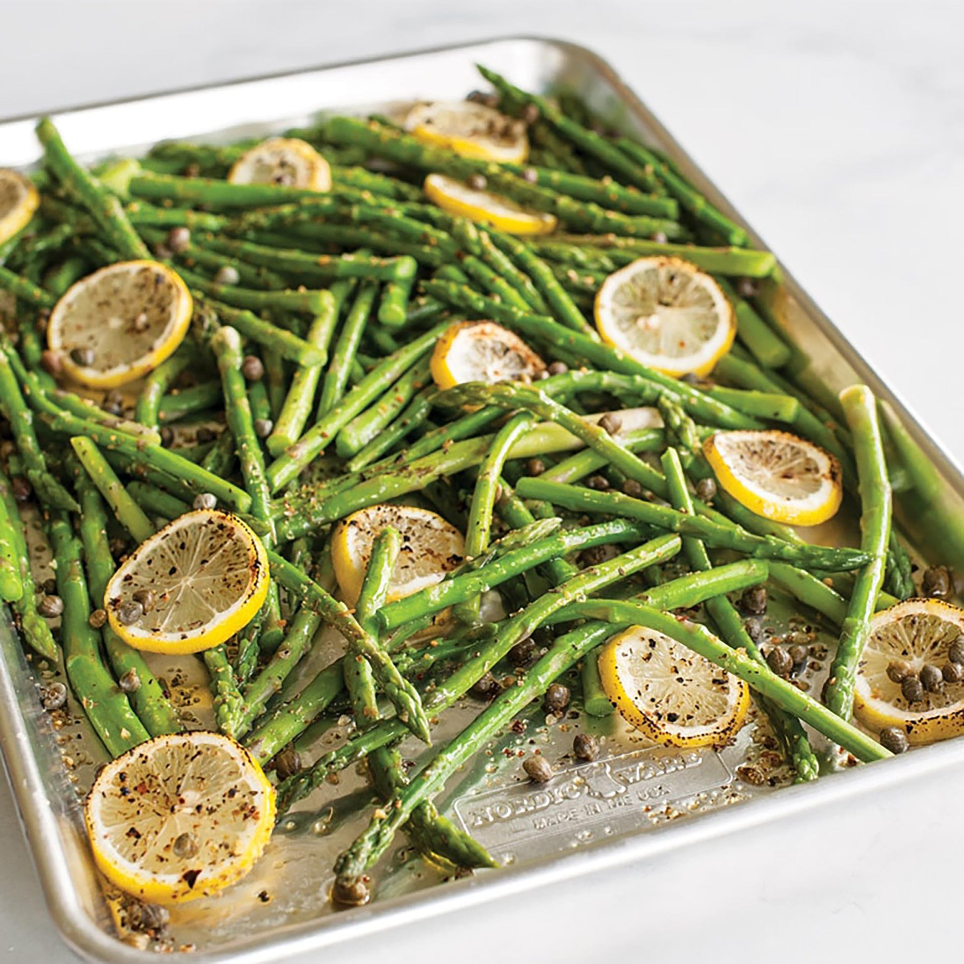Nordic Ware Naturals 3 Piece Set - USA Made Aluminum Commercial Quality Sheet Pan for Baking or Roasting, Encapsulated Galvanized Steel Rim Prevents Warping; Half Sheet, Jelly Roll and Quarter Sheet Nordic Ware Au supplements