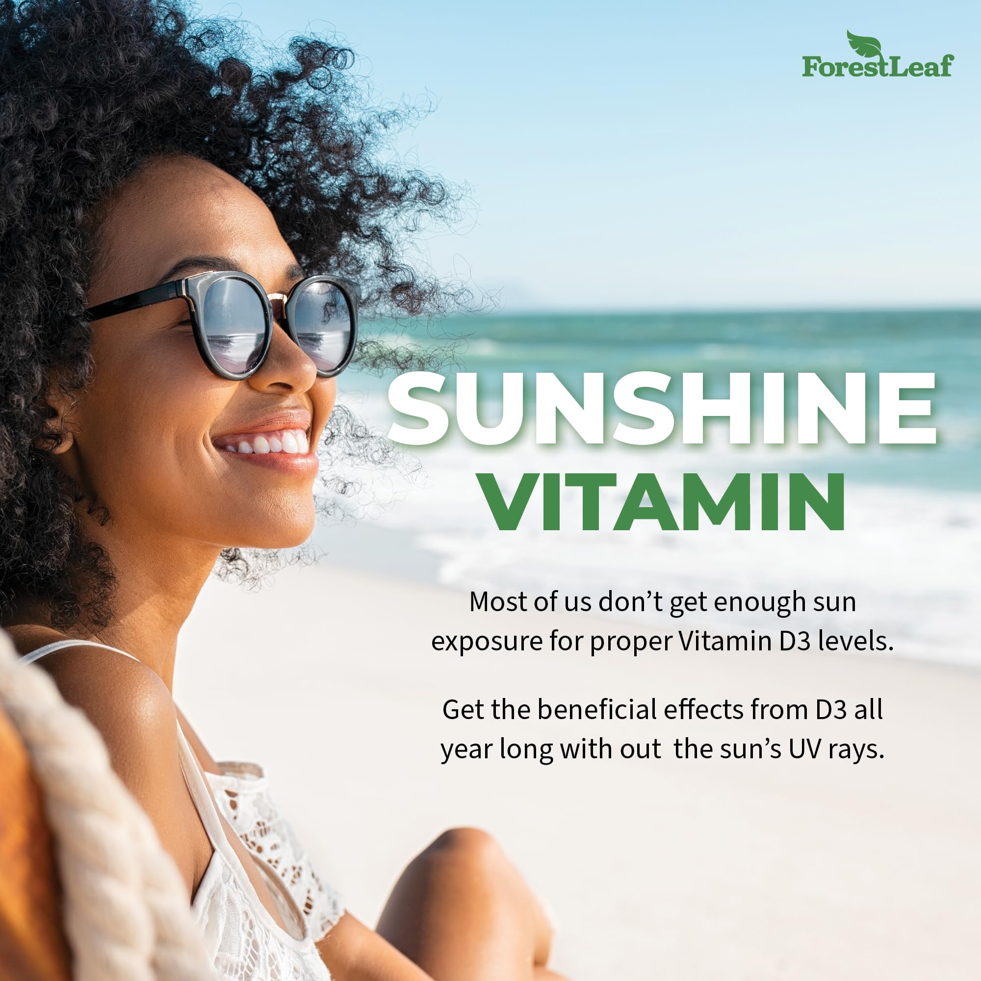 ForestLeaf - Vitamin D3 IU Weekly Supplement - (50,000 IU - 120 Count - 2 Pack) ForestLeaf Au supplements