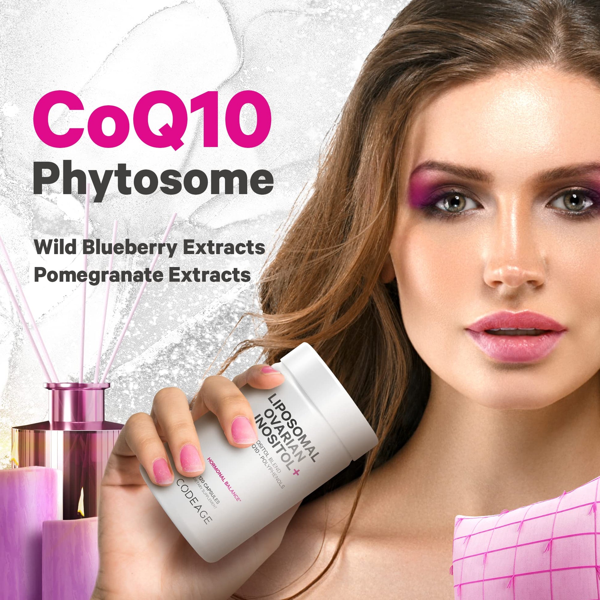 Codeage Liposomal Ovarian Inositol + Supplement - Myo-Inositol, D-Chiro-Inositol Codeage Au supplements