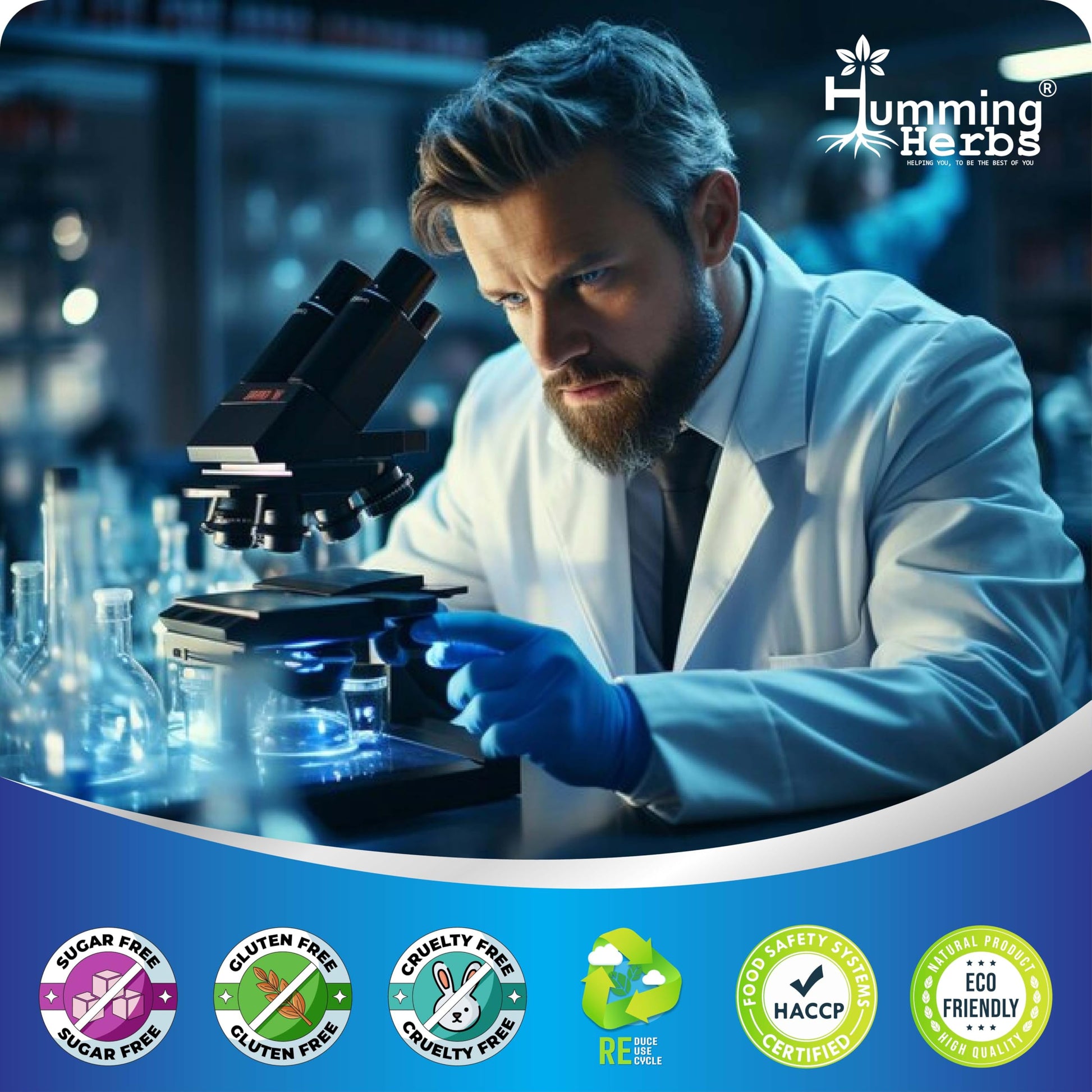 Humming Herbs Tributyrin Complex — 850 mg per Serving (95% Pure, yielding 731 mg Butyrate) with L-Glutamine, Zinc L-Carnosine, FOS & Probiotic Blend (180) Humming Herbs Au supplements