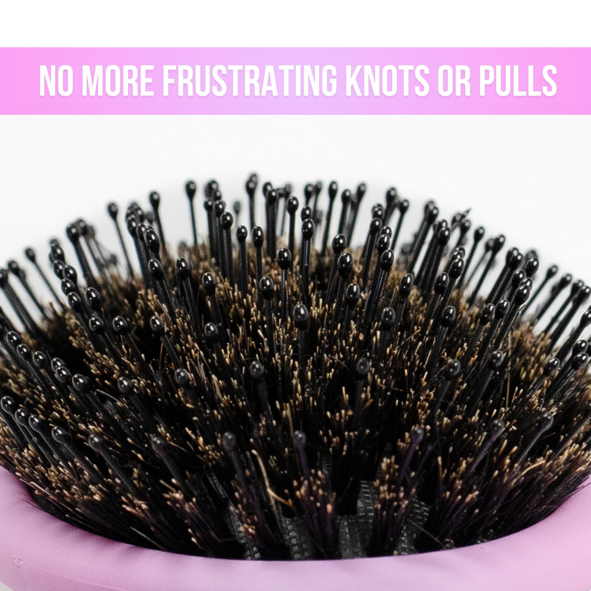 SimplyHair Ultimate Hair Extension Brush & Detangler Anti-Static, Dual Bristle Design, Soft Boar Bristle, Great for All Hair Types & Extensions - Pink & Purple Ombre Brush Ideal for Adults & Kids Simply Hair Au supplements