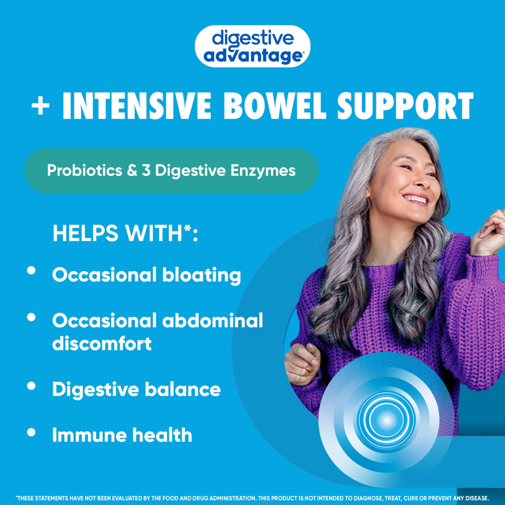 IBS Daily Probiotic Capsules for Digestive Health & Gut Health, Digestive Advantage Probiotics For Men and Women (96 count box) - Digestible Enzymes Digestive Advantage Au supplements