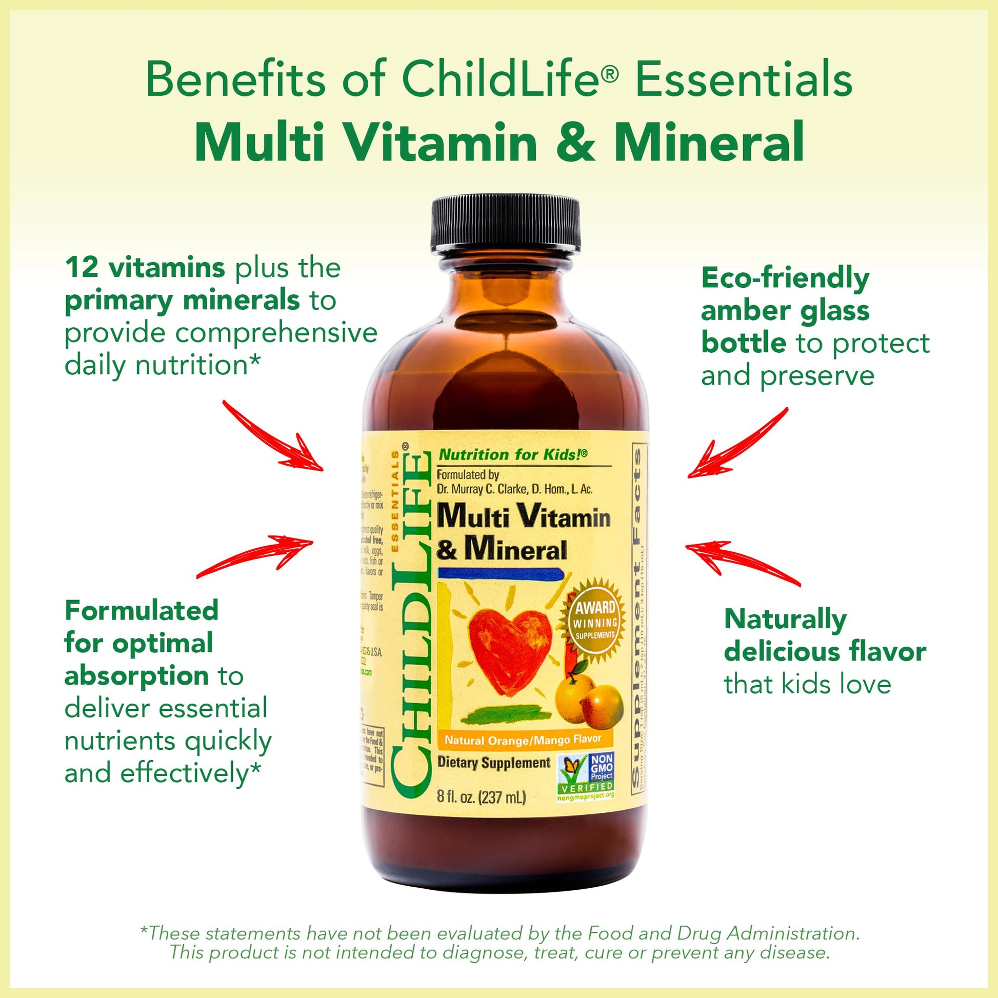 CHILDLIFE ESSENTIALS Kids Multivitamin & Mineral - Kids Vitamins, Liquid Multivitamin for Kids, Toddler Multivitamins, Liquid Vitamins, Baby Multivitamin - Natural Orange & Mango, 8 Fl Oz (Pack of 4) CHILDLIFE ESSENTIALS Au supplements
