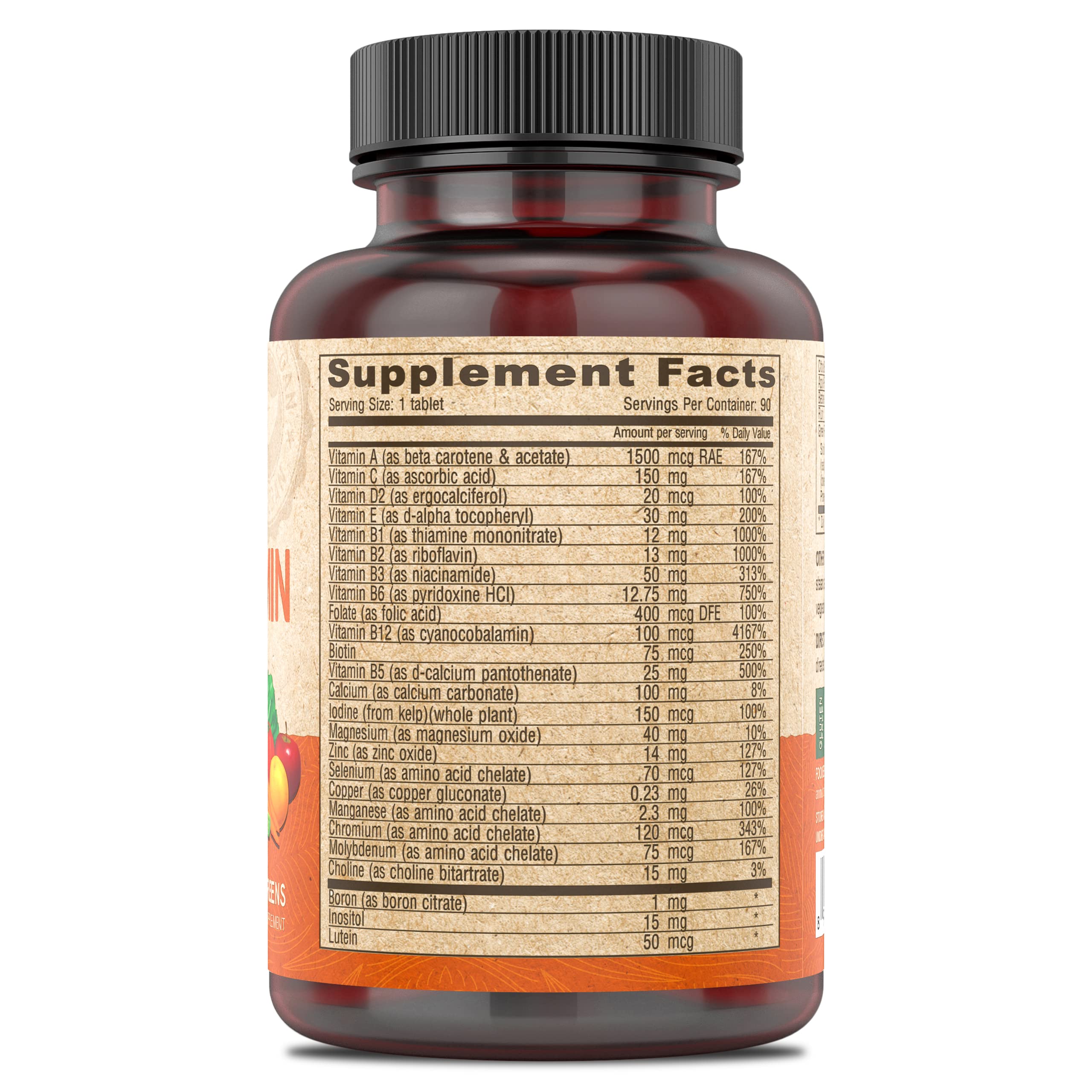 DEVA Vegan Iron-Free Multivitamin & Mineral Supplement, Green Food Blend, Spirulina, Chlorella, Ashwagandha, Broccoli, 90 Coated Tablets DEVA Au supplements