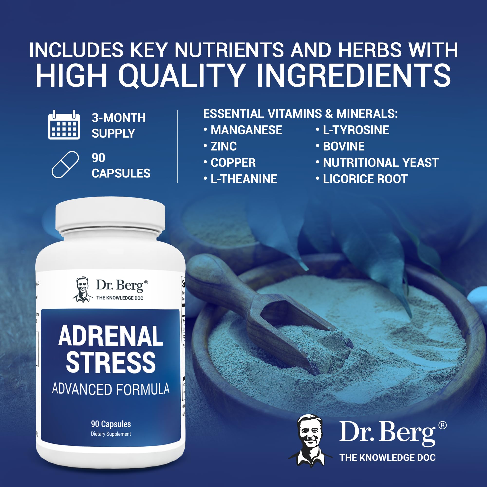 Dr. Berg’s Adrenal Stress Advanced Formula - Adrenal Support Supplements for Stress Dr. Berg Nutritionals Au supplements