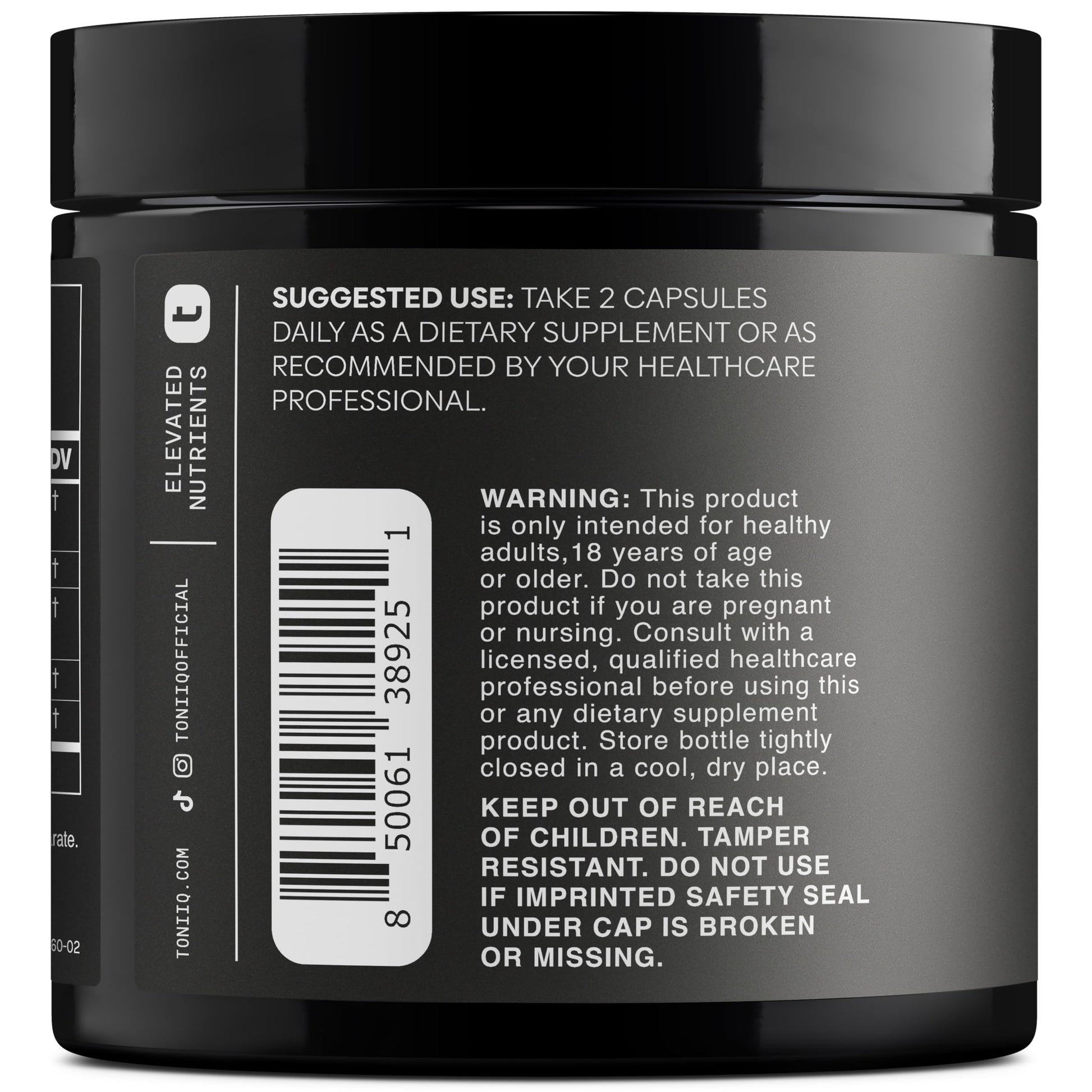 Toniiq Dihydroberberine Supplement - Ultra High Potency 1,000mg Formula with GlucoVantage, 10:1 Ceylon Cinnamon & 50:1 Milk Thistle - Third-Party Lab Tested Toniiq Au supplements