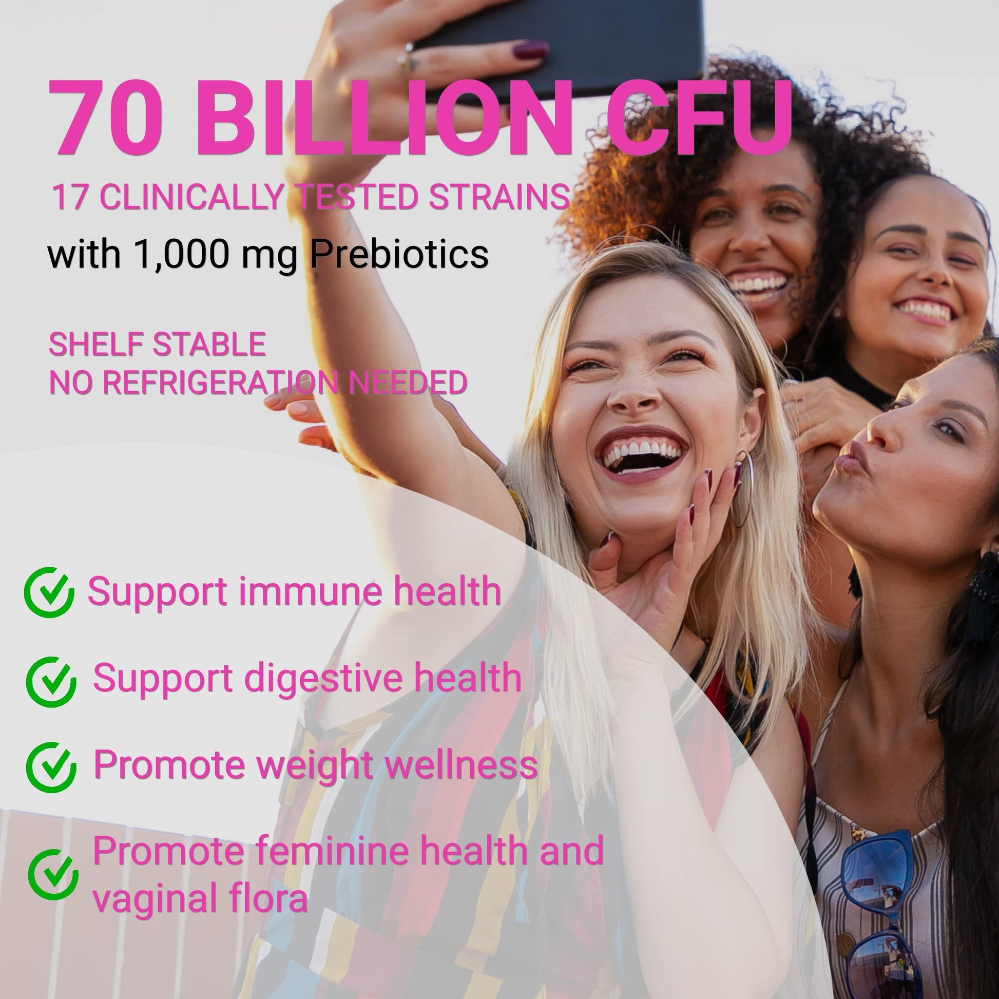 UpNourish Probiotics, Caviar Collagen with Prebiotics for Women's Digestive, Skin Radiance, and Feminine Health with Cranberry Extract & D-Mannose, 30 Fast-melt Packets UpNourish Au supplements