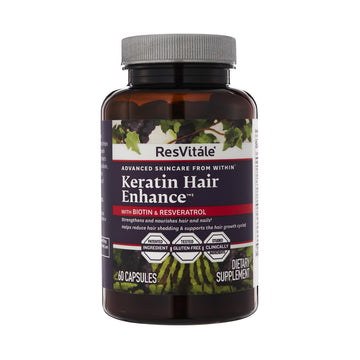 ResVitále Keratin Hair Enhance - Keratin Supplement for Hair Growth - 60 Capsules ResVitale Au supplements