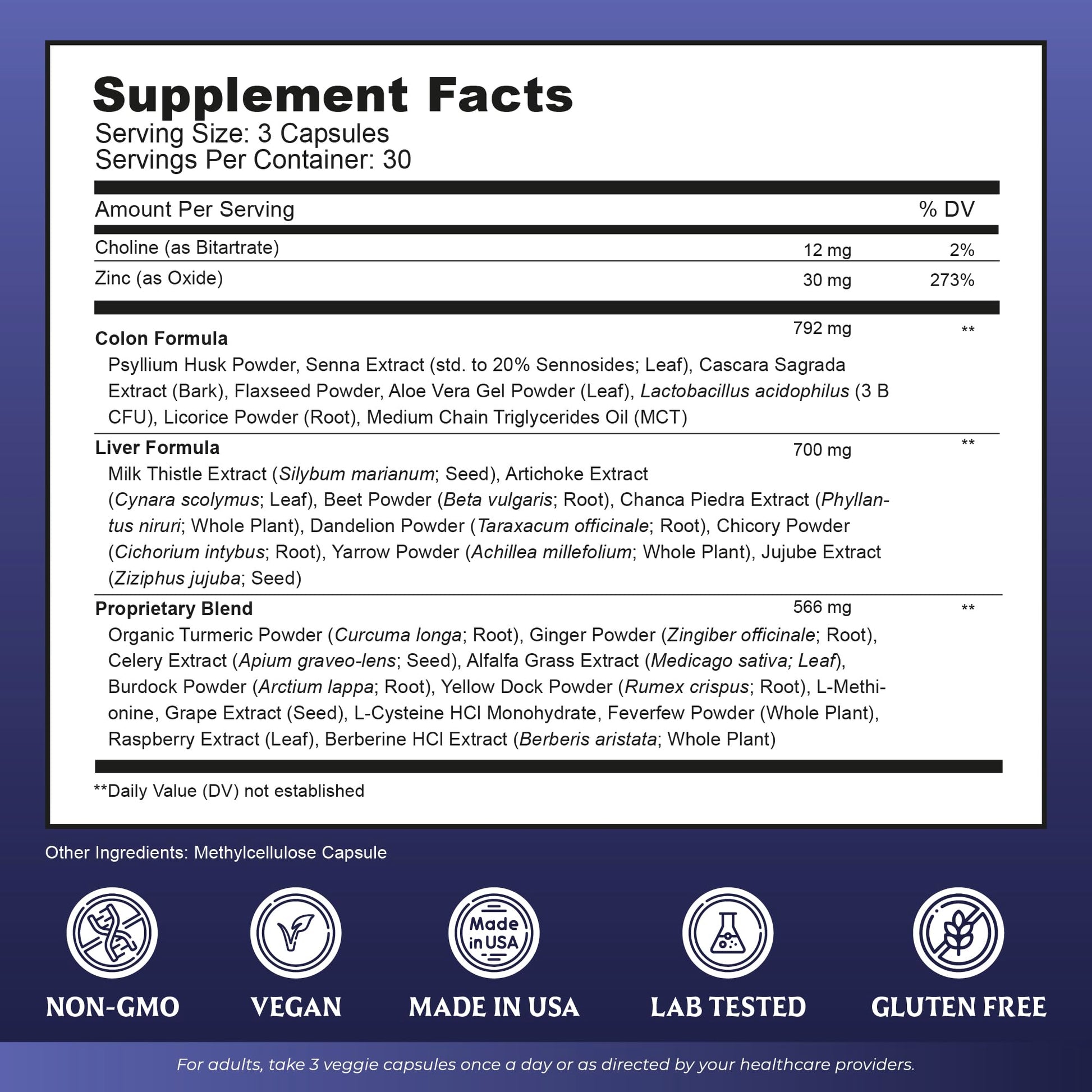 Liver Cleanse Detox & Repair with Colon Cleanse - Milk Thistle, Dandelion Root, Psyllium Husk Fiber Nutreb Au supplements