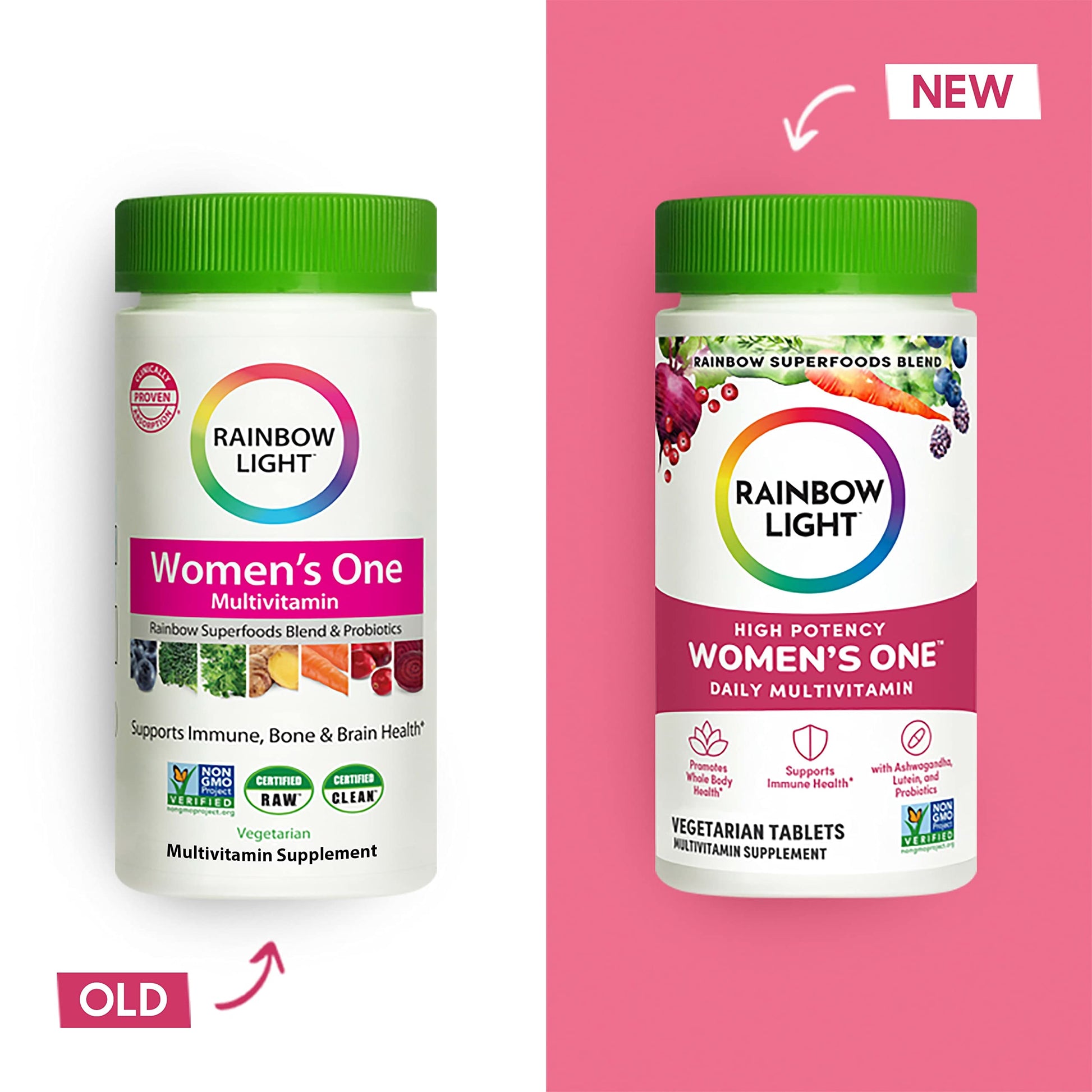 Rainbow Light Womens One High-Potency Daily Multivitamin, Womens Multivitamin Rainbow Light Au supplements
