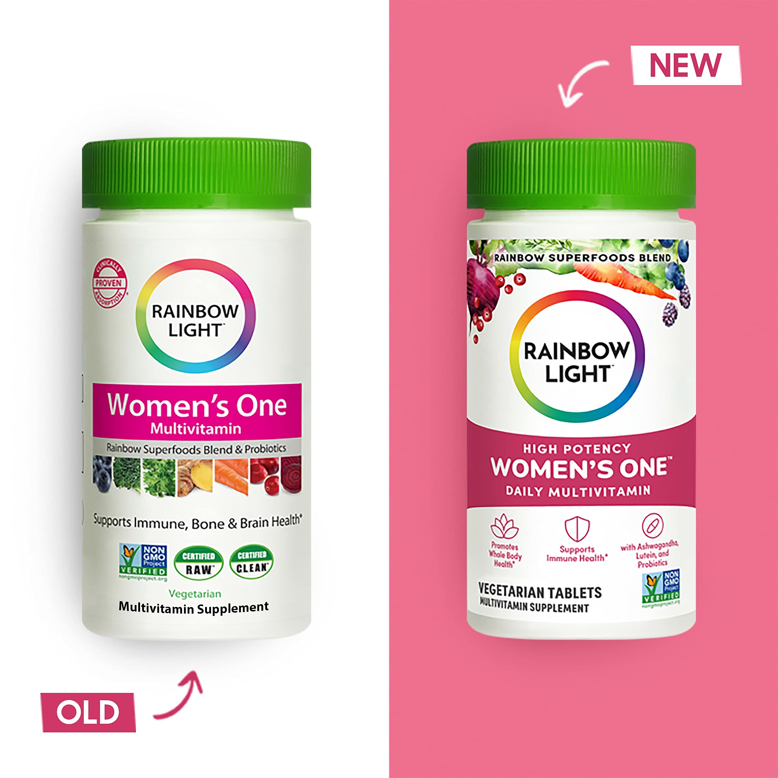 Rainbow Light Womens One High-Potency Daily Multivitamin, Womens Multivitamin Rainbow Light Au supplements