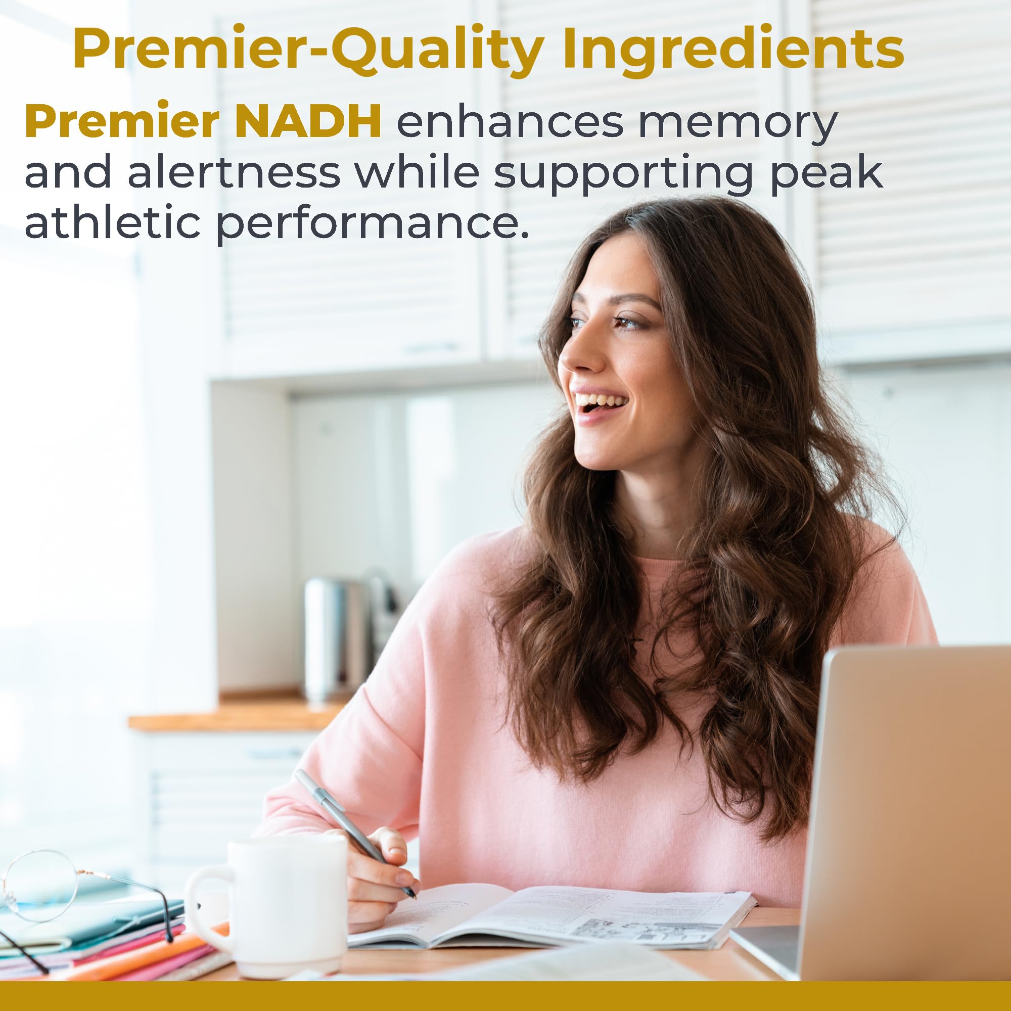 Premier Research Labs NADH - NADH Supplement, NAD Supplement for Men & Women, Nicotinamide Adenine Dinucleotide, Cell Regenerator, Respiratory Support - 30 Vegetarian Capsules Premier Research Labs Au supplements