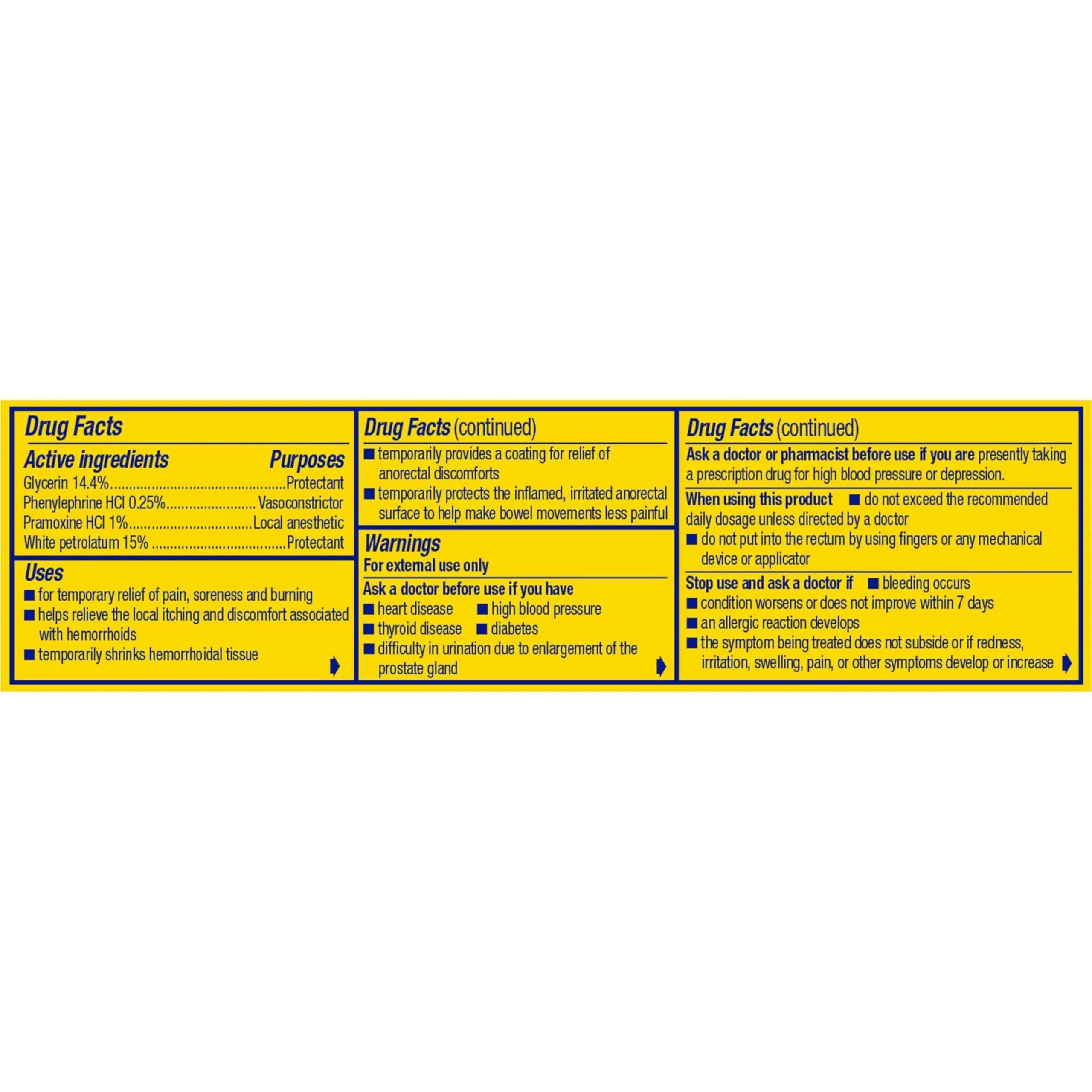 Preparation H Hemorrhoid Symptom Treatment Cream (0.9 Ounce Tube), Maximum Strength Multi-Symptom Pain Relief with Aloe Preparation H Au supplements