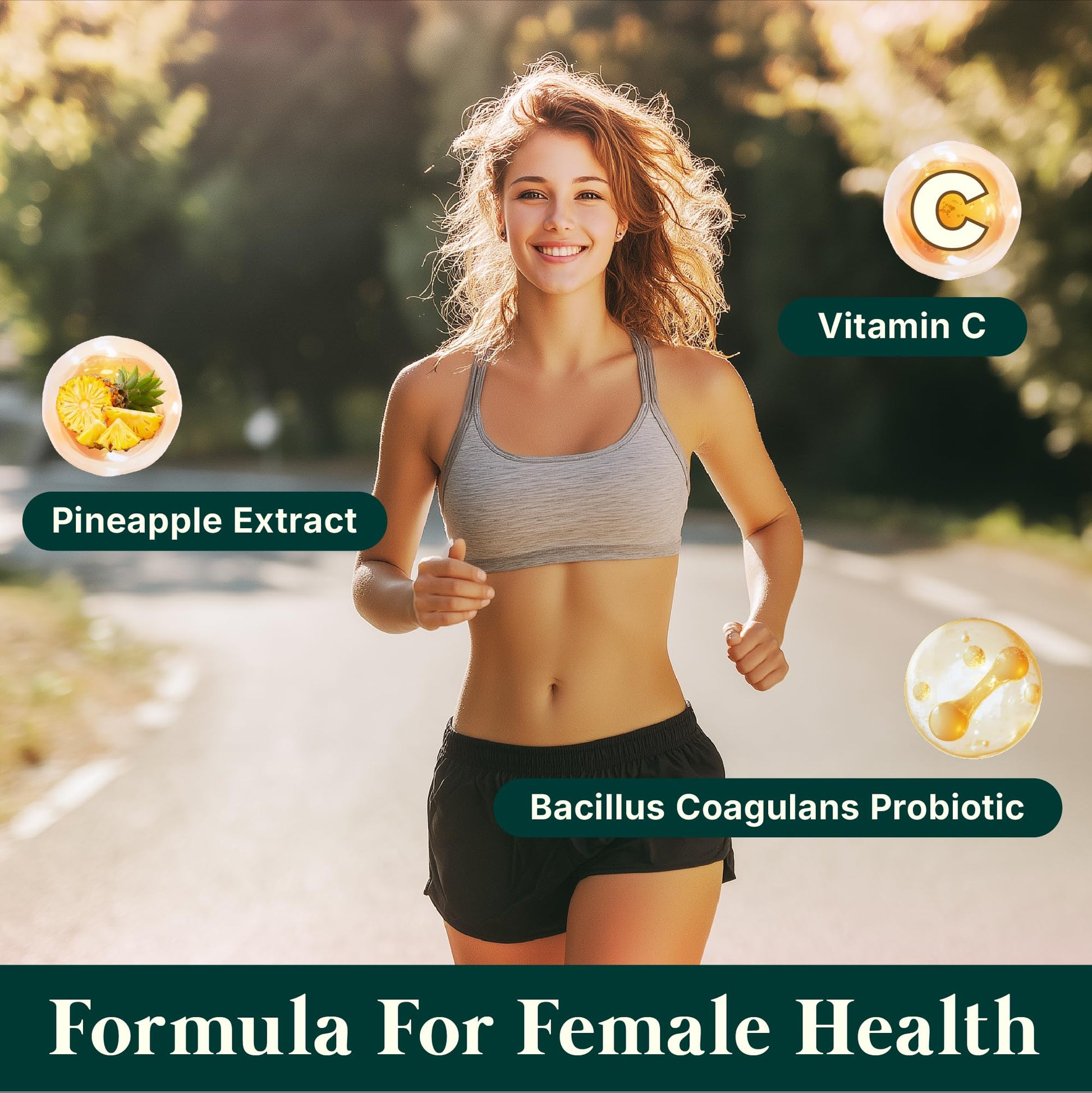Premium Feminine Balance Gummies for Women - Hawaiian Pineapple Gummies for Women PH Balance Wellness, Immune Support, Vegan Daily Supplement for Odor and Flora Health , 60 Counts - 30 Servings Aurabliss Au supplements