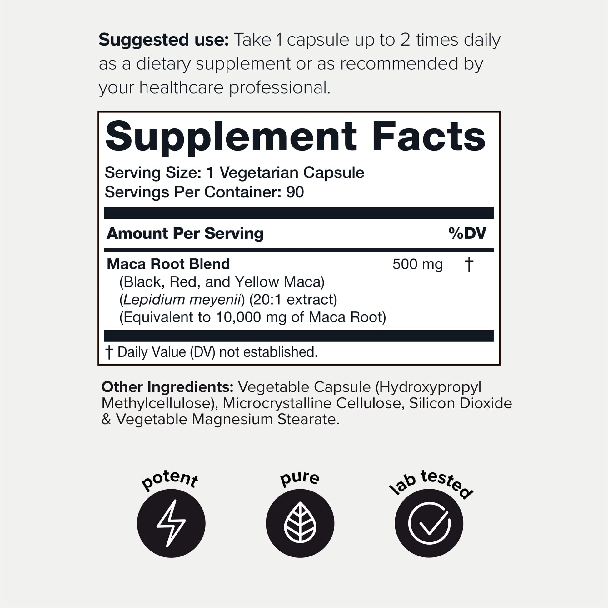 Toniiq 10,000mg 20x Concentrated Extract - Single Origin Wildcrafted Maca Root Capsules Toniiq Au supplements