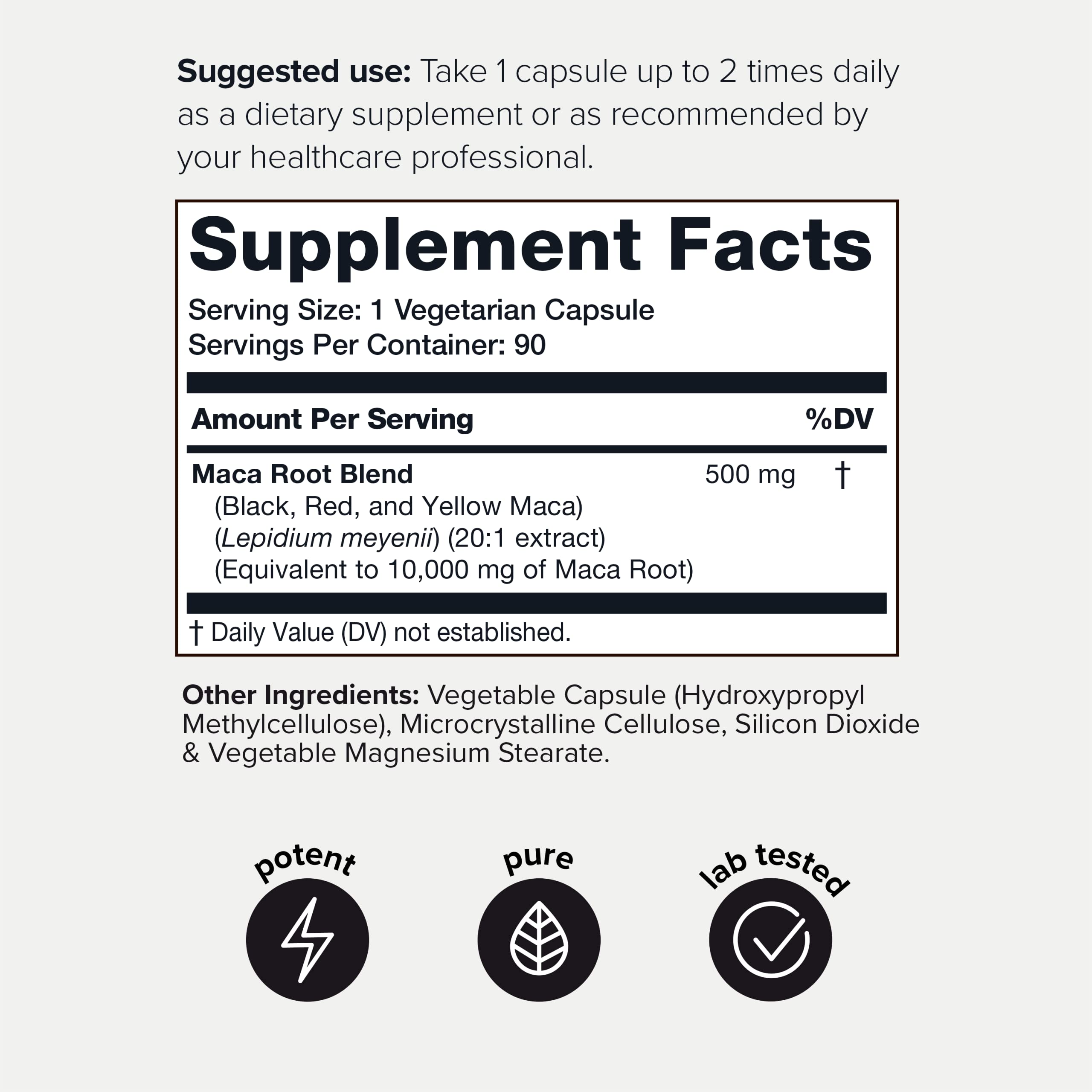 Toniiq 10,000mg 20x Concentrated Extract - Single Origin Wildcrafted Maca Root Capsules Toniiq Au supplements