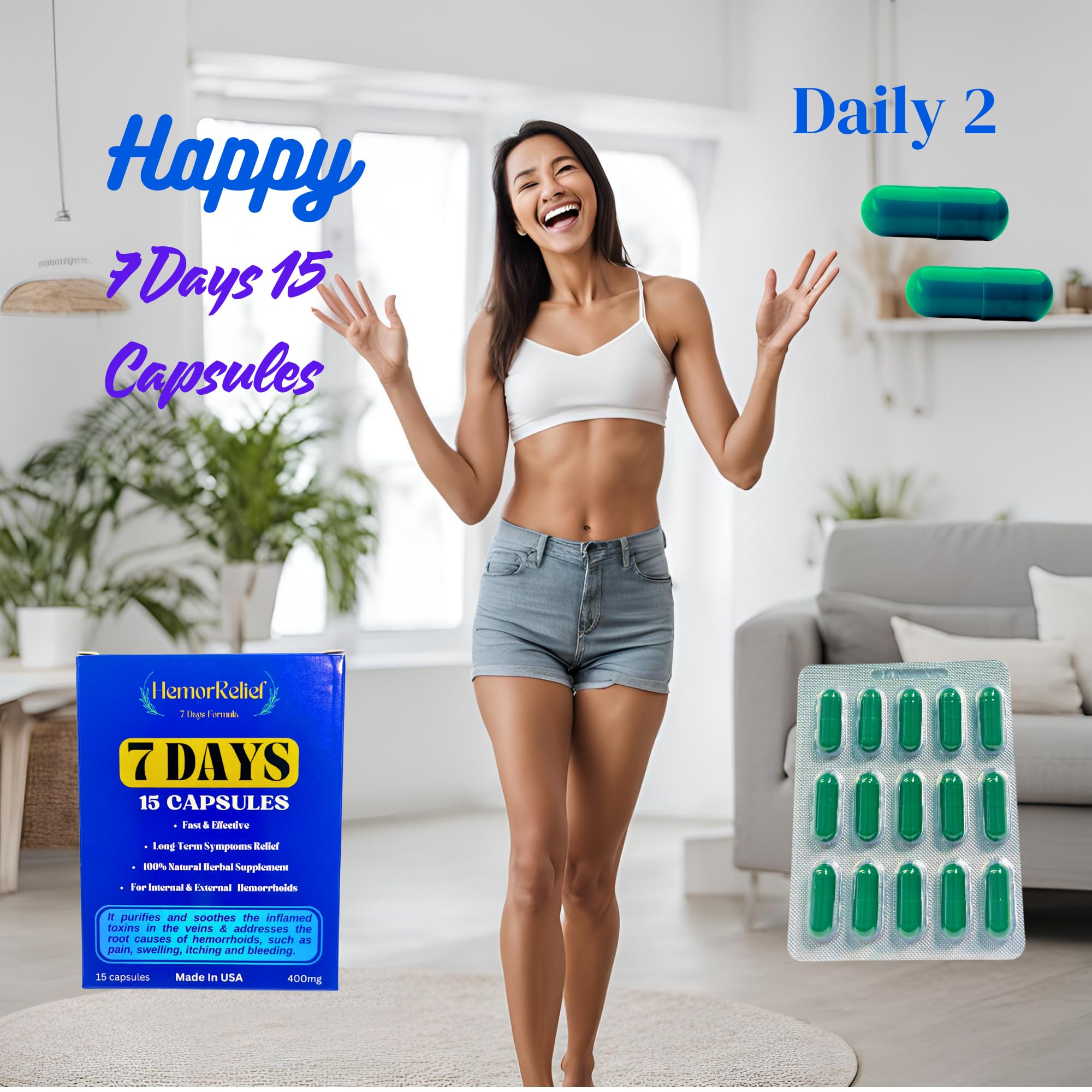 7Days Hemorrhoid Detox Formula, Works to Address The Root Causes of Hemorrhoids Provide Fast & Long-Lasting Relief Generic Au supplements