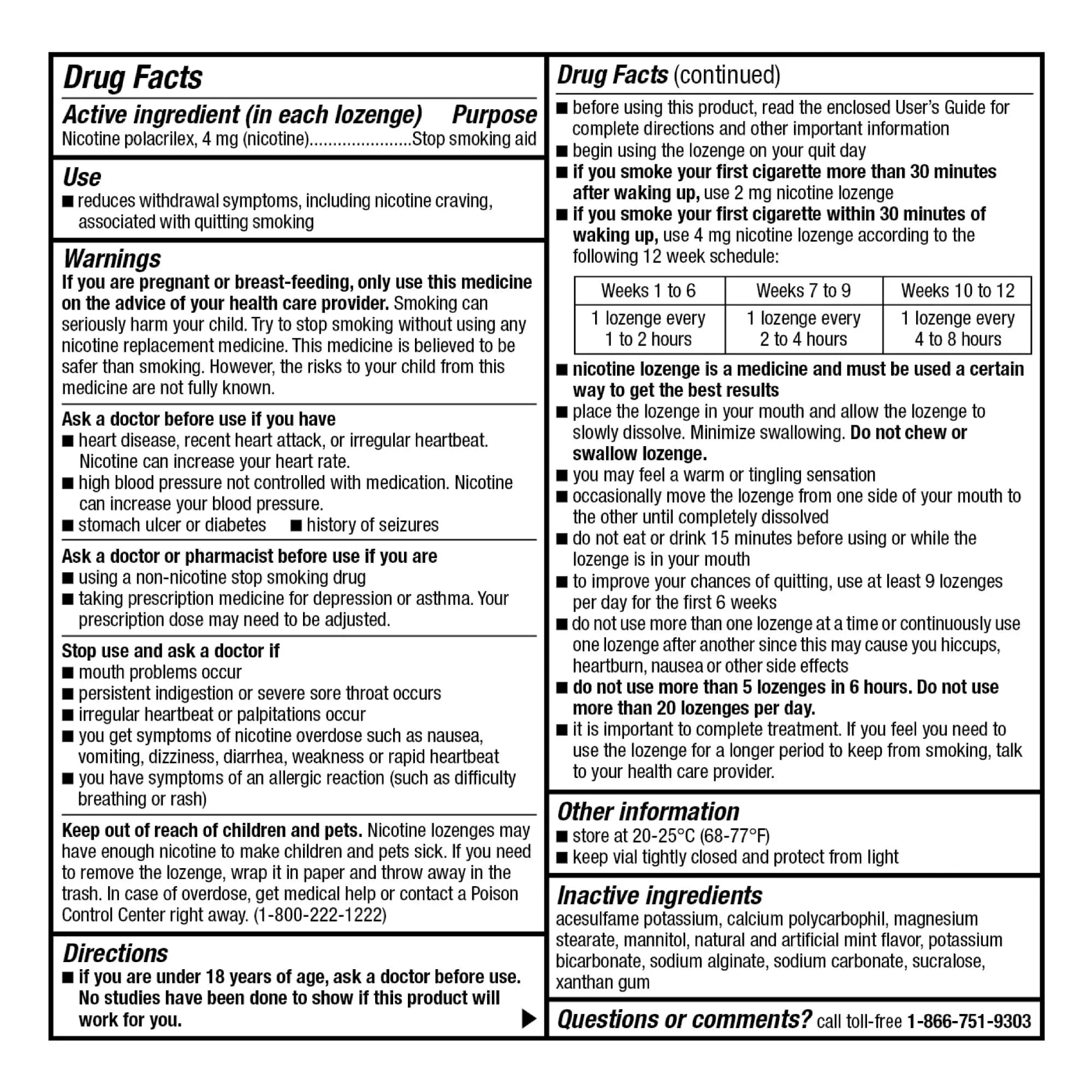 Amazon Basic Care Mini Nicotine Polacrilex Lozenge, 4 mg, Mint Flavor, Stop Smoking Aid, Smoking Cessation, Reduces Nicotine Cravings, 27 Count Amazon Basic Care Au supplements