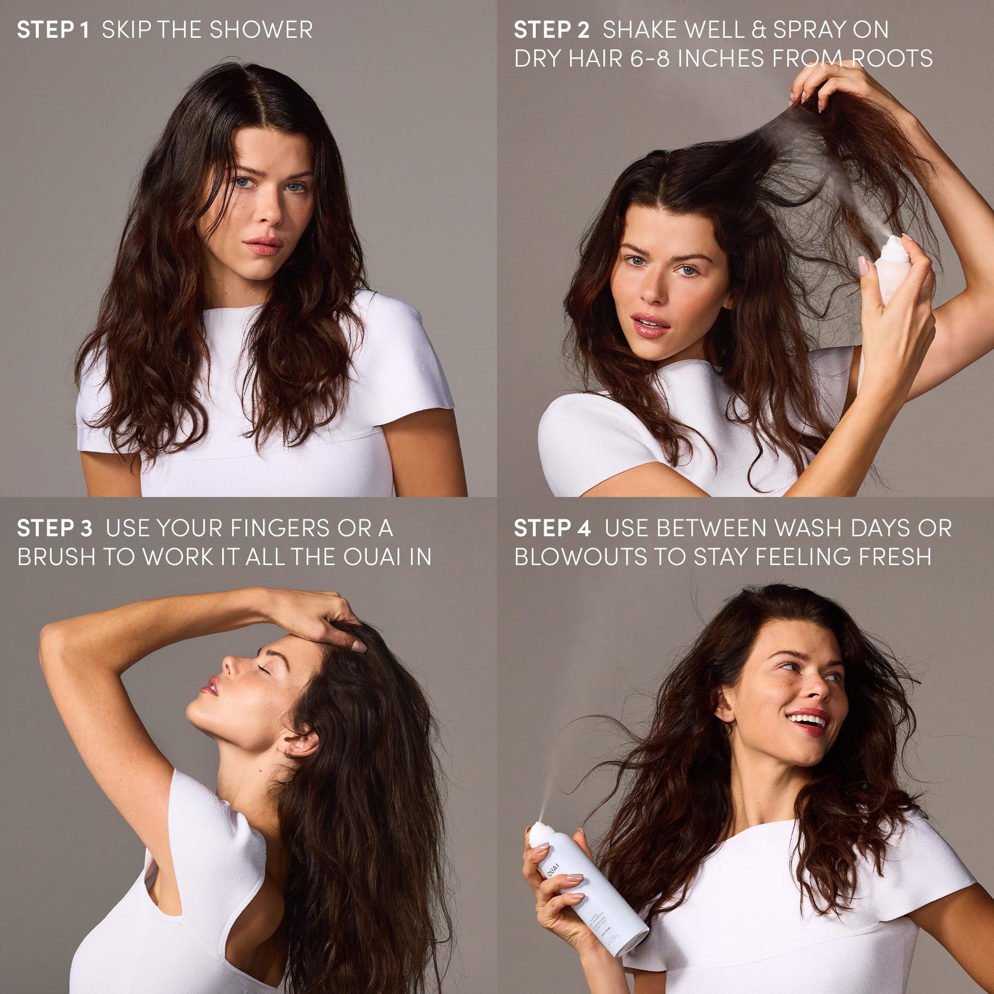 OUAI Super Dry Shampoo - Volumizing Dry Shampoo - Absorbs Oil, Dirt & Sweat - Blends Seamlessly into Hair with Zero Residue & Enriched with a Long-Lasting Scent - Cape Town (4.5 oz) OUAI Au supplements
