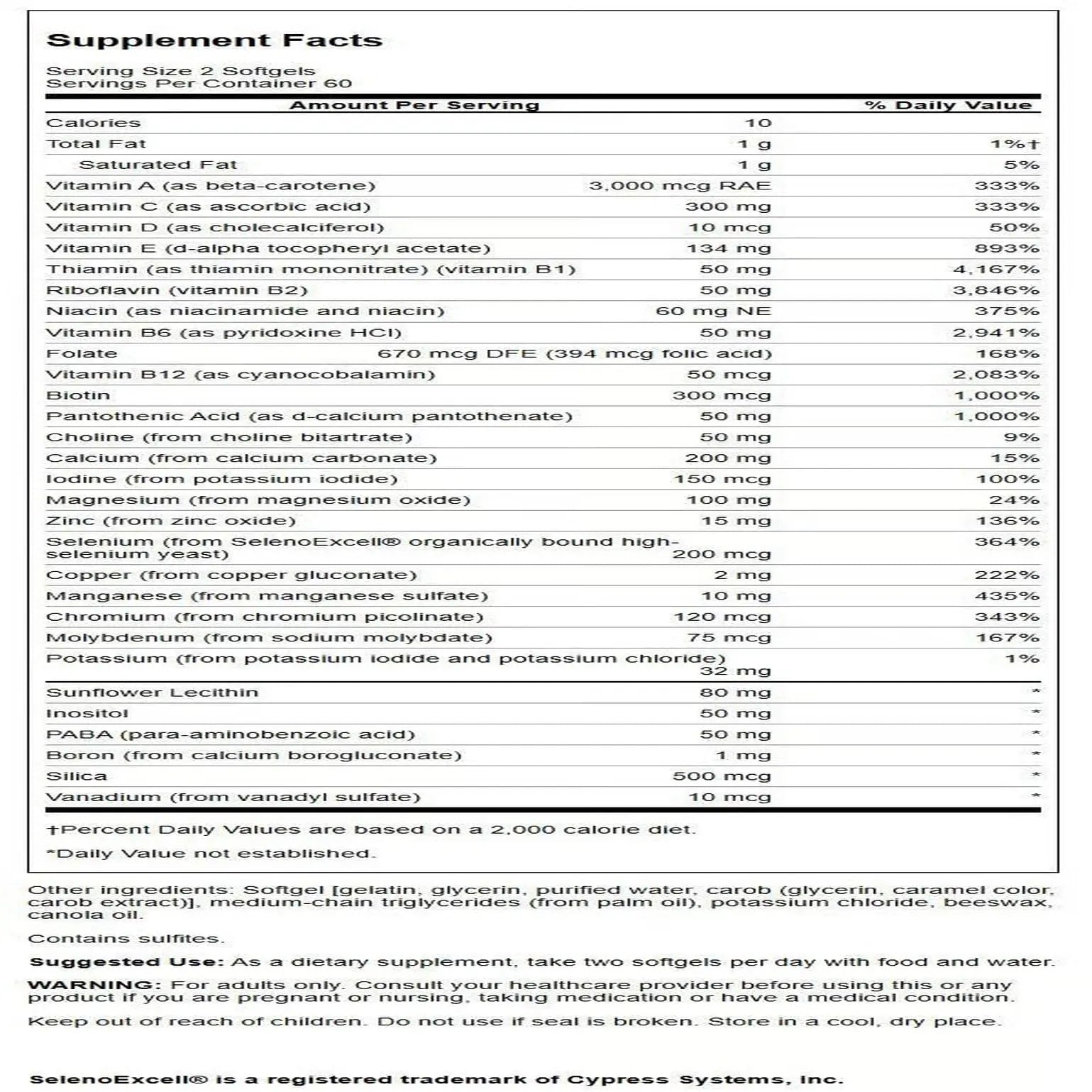 Swanson Multi Without Iron Multivitamin Health Supplement Iron-Free Formula 120 Softgels Sgels Swanson Au supplements