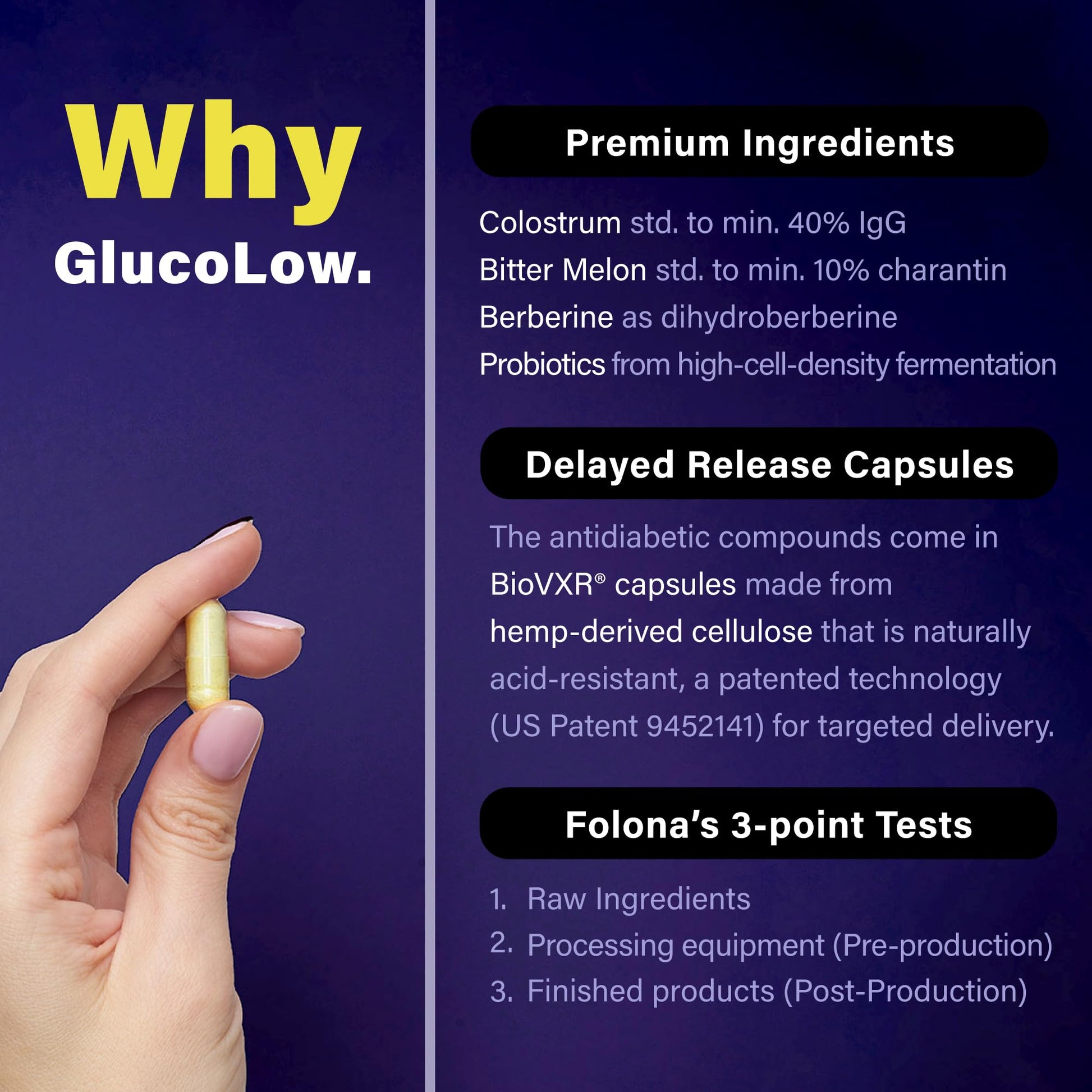 Blood Sugar Support Colostrum Supplement w/ Bitter Melon, Probiotics Blend w/ Akkermansia & Prebiotic Berberine | For Healthy Blood Glucose, Metabolism, Gut & Immunity | 90 Delayed Release Vegan Caps FOLONA Au supplements