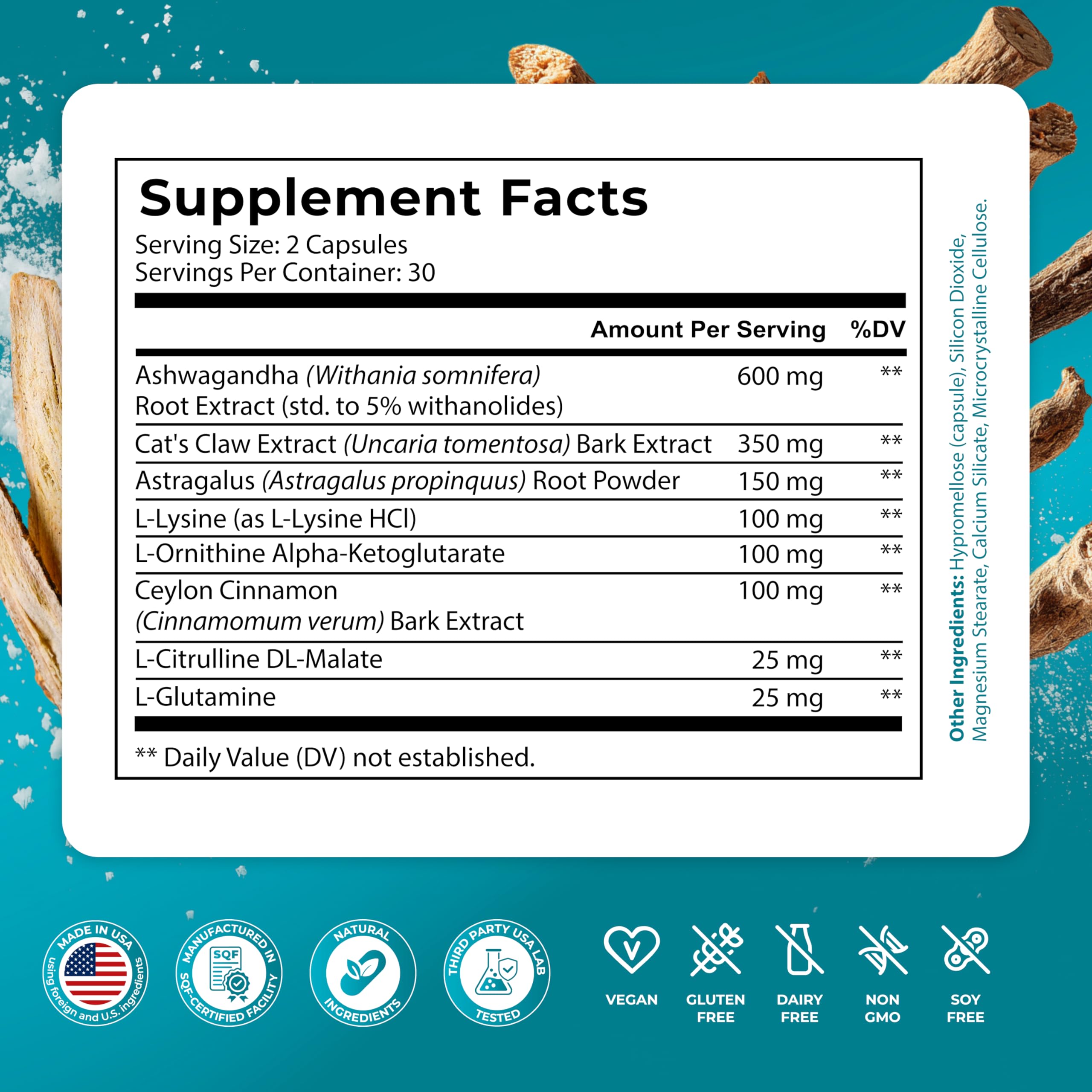 PUREHEALTH RESEARCH Youth Switch - Anti Aging Supplement for Women & Men - Longevity Mix for Healthy Aging - with Ashwagandha, Cat's Claw Extract, Astragalus Root, L-Lysine HCL & More - 60 Capsules PUREHEALTH RESEARCH Au supplements