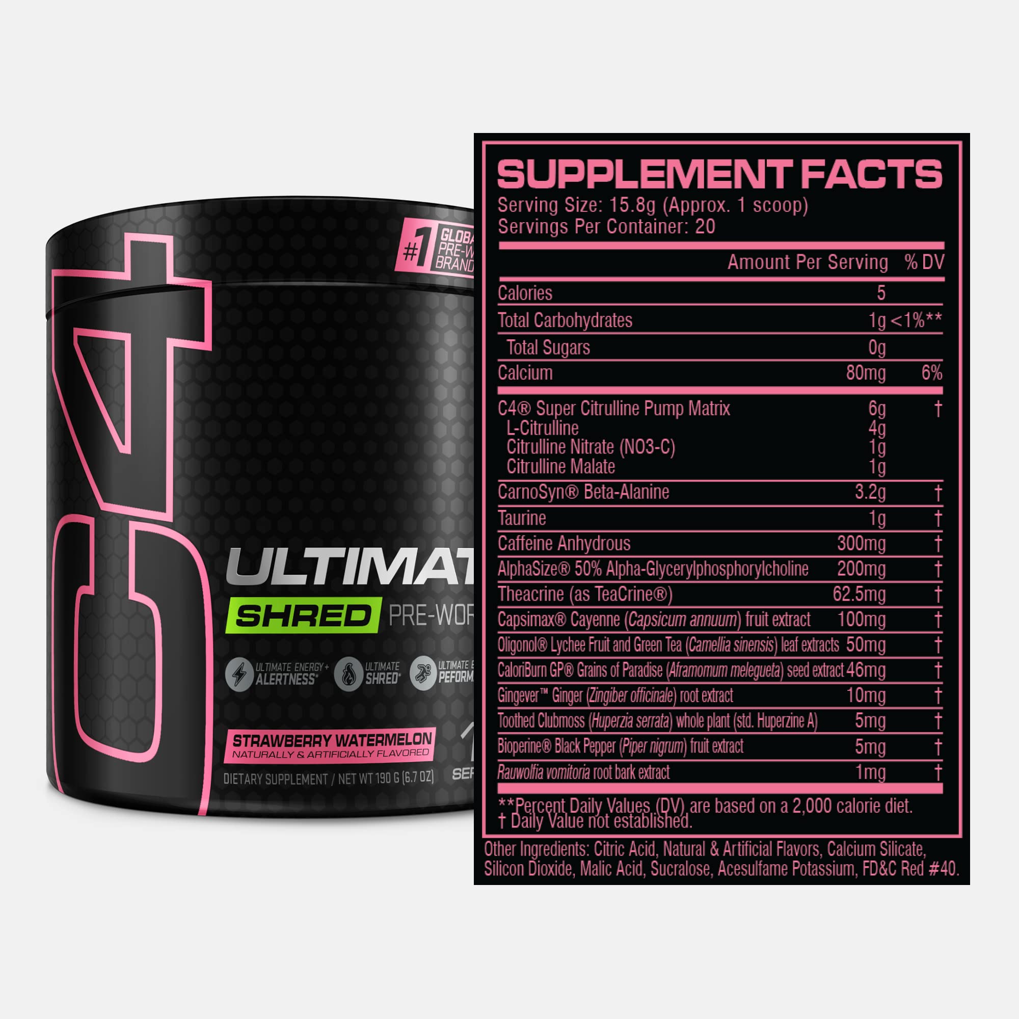 Cellucor C4 Ultimate Shred Pre Workout Powder, Fat Burner for Men & Women, Weight Loss Cellucor Au supplements