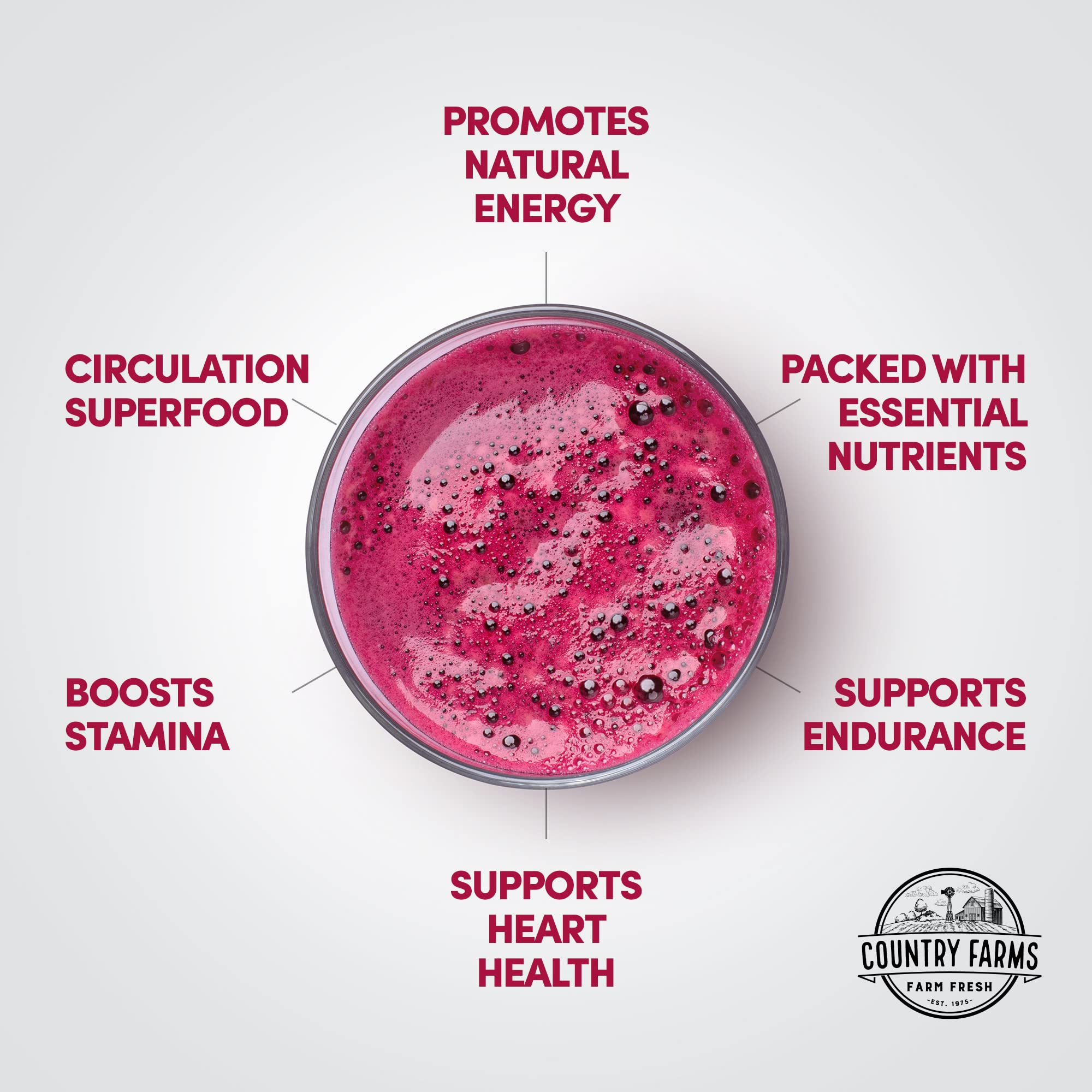COUNTRY FARMS Bountiful Beets, Wholefood Beet Extract Superfood, Helps Support Healthy COUNTRY FARMS Au supplements