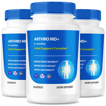 NutraRize (3 Pack) Arthro MD+ Capsules, Official Arthro MD Joint Support, All Natural Formula to Support Flexibility and Mobility, Premium Pills for Healthy Joints, Arthro M D Review (180 Capsules) NutraRize Au supplements