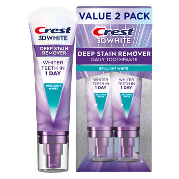 Crest 3DWhite Brilliance Deep Stain Remover Brilliant White Toothpaste - 3.1oz/2pk Crest Au supplements