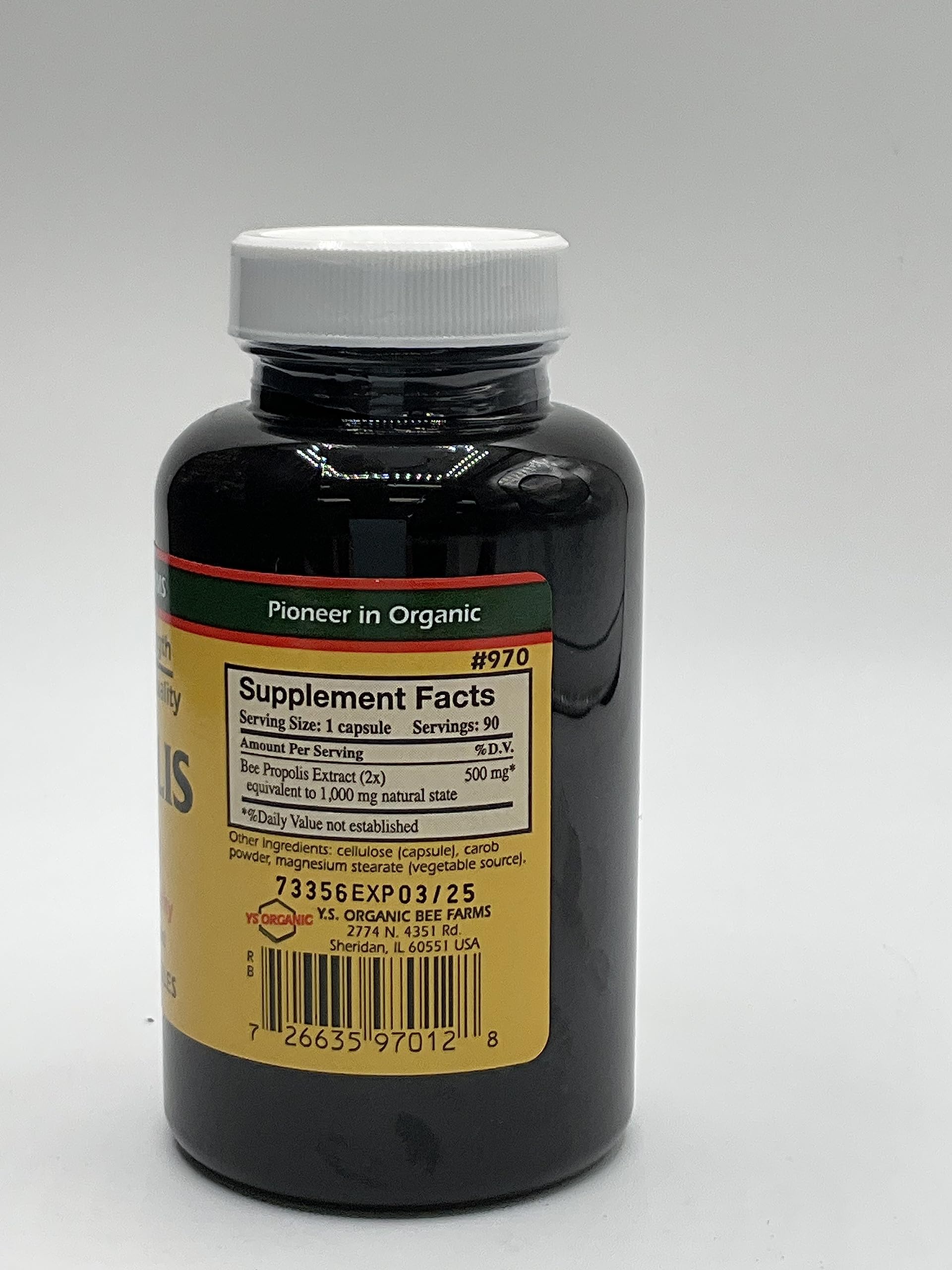 Y.S. Organic Bee Farms Propolis-Raw Unprocessed 1000mg - Your Gateway to Wellness - 90 Capsules with Bonus worldwidenutrition Multi Purpose Key Chain Worldwide Nutrition Au supplements