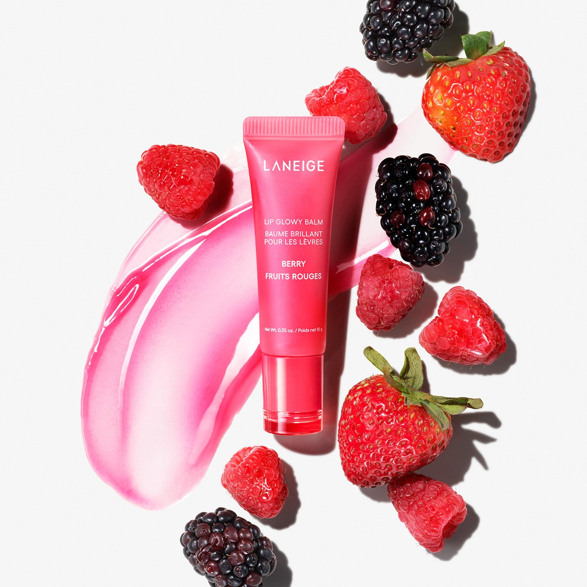 LANEIGE Lip Glowy Balm, Berry: Sheer Tinted Lip Moisturizer with Shea Butter, for Hydrating Shine & Soft Lips LANEIGE Au supplements