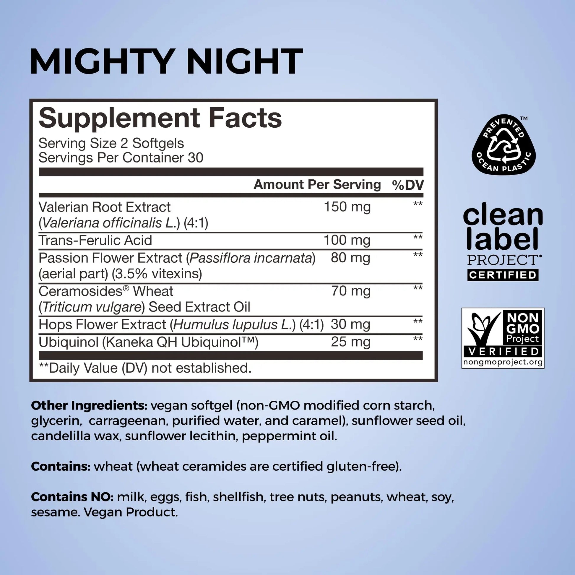 HUM Mighty Night Nighttime Sleep Supplement for Skin Care, CoQ10, Valerian Root & Ferulic Acid to Support Cell Turnover, Skin Vitamins for Women and Men, Overnight Beauty Vitamins, 60 Vegan Softgels HUM Au supplements