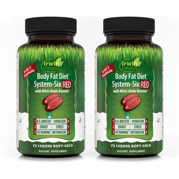 Irwin Naturals Body Fat Diet System-Six RED - 72 Liquid Soft-Gels, Pack of 2 - 6-in-1 Formula Irwin Naturals Au supplements