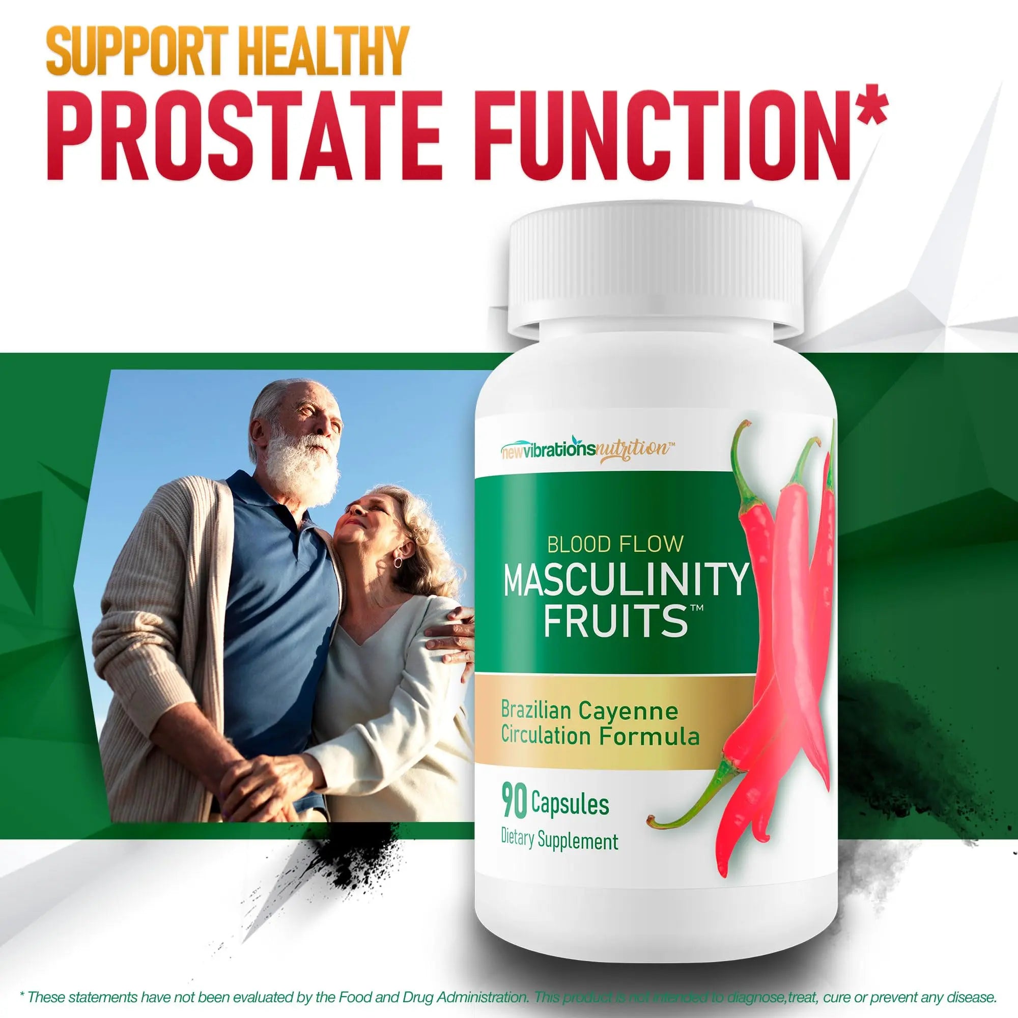 Masculinity Fruits for Bloodflow - Our Best Brazilian Blood Circulation Supplements for Men - Boost Blood Flow Circulation Supplement - Cayenne Pepper Pills Gingko Biloba Blood Flow Vitamins for Men New Vibrations Nutrition Au supplements